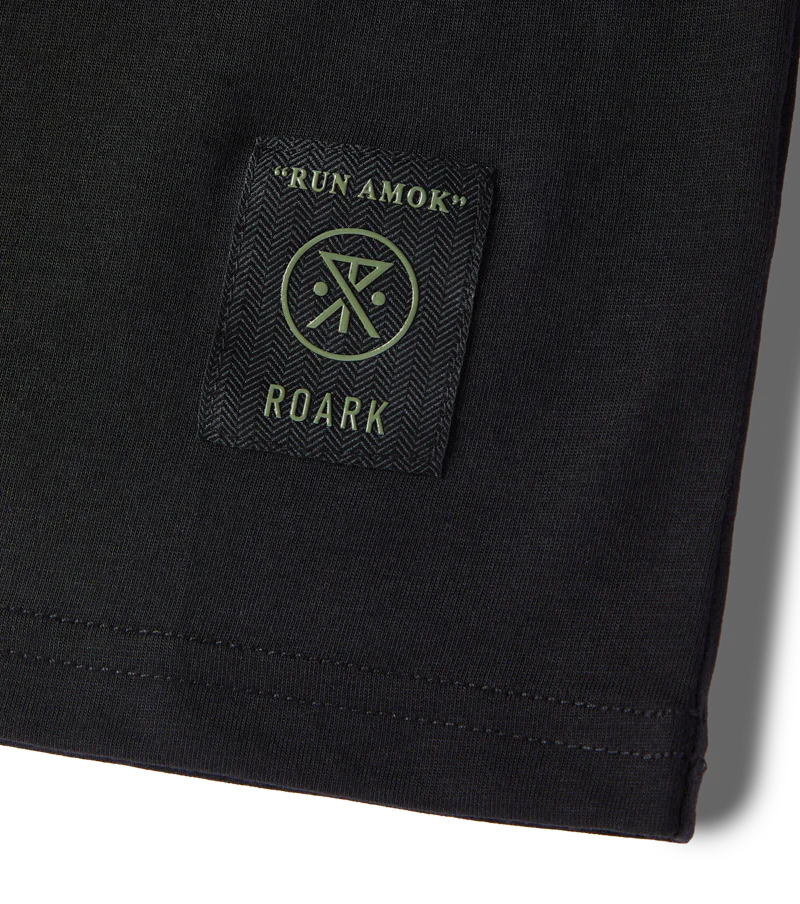 Roark Run Amok - Mathis Core Running Tee - black - teeshirt running hommes