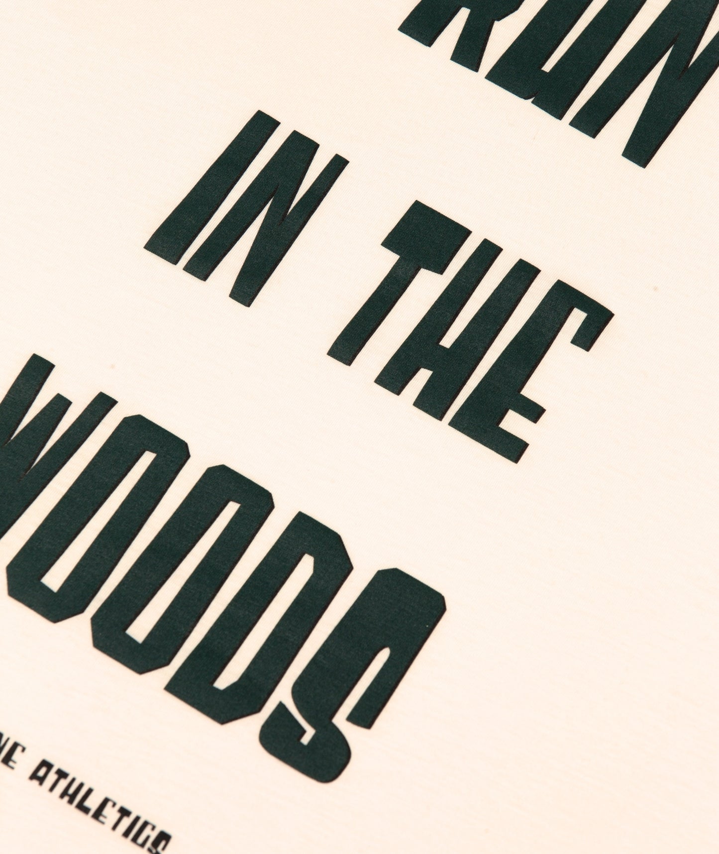 Peaufine Athletics - Wood T-shirt Run In The Woods - off white - Teeshirt Running Hommes