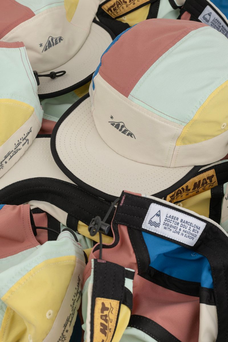 Laser Barcelona - Trail 5 Panel Hat - lunar - Casquette running