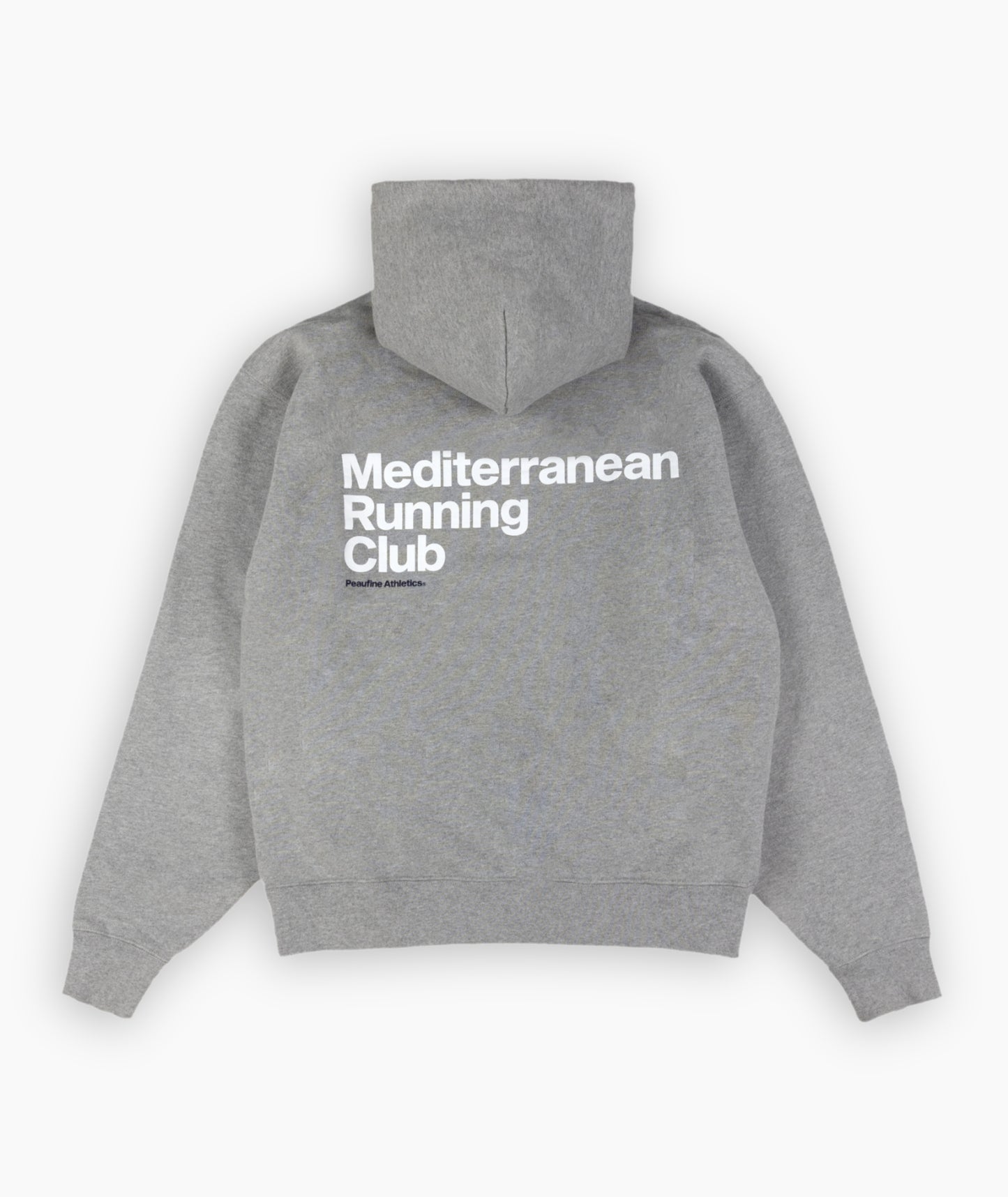 Peaufine Athletics - Heavyweight Hoodie Mediterranean Running Club - Heather grey - Sweat-shirt Hommes