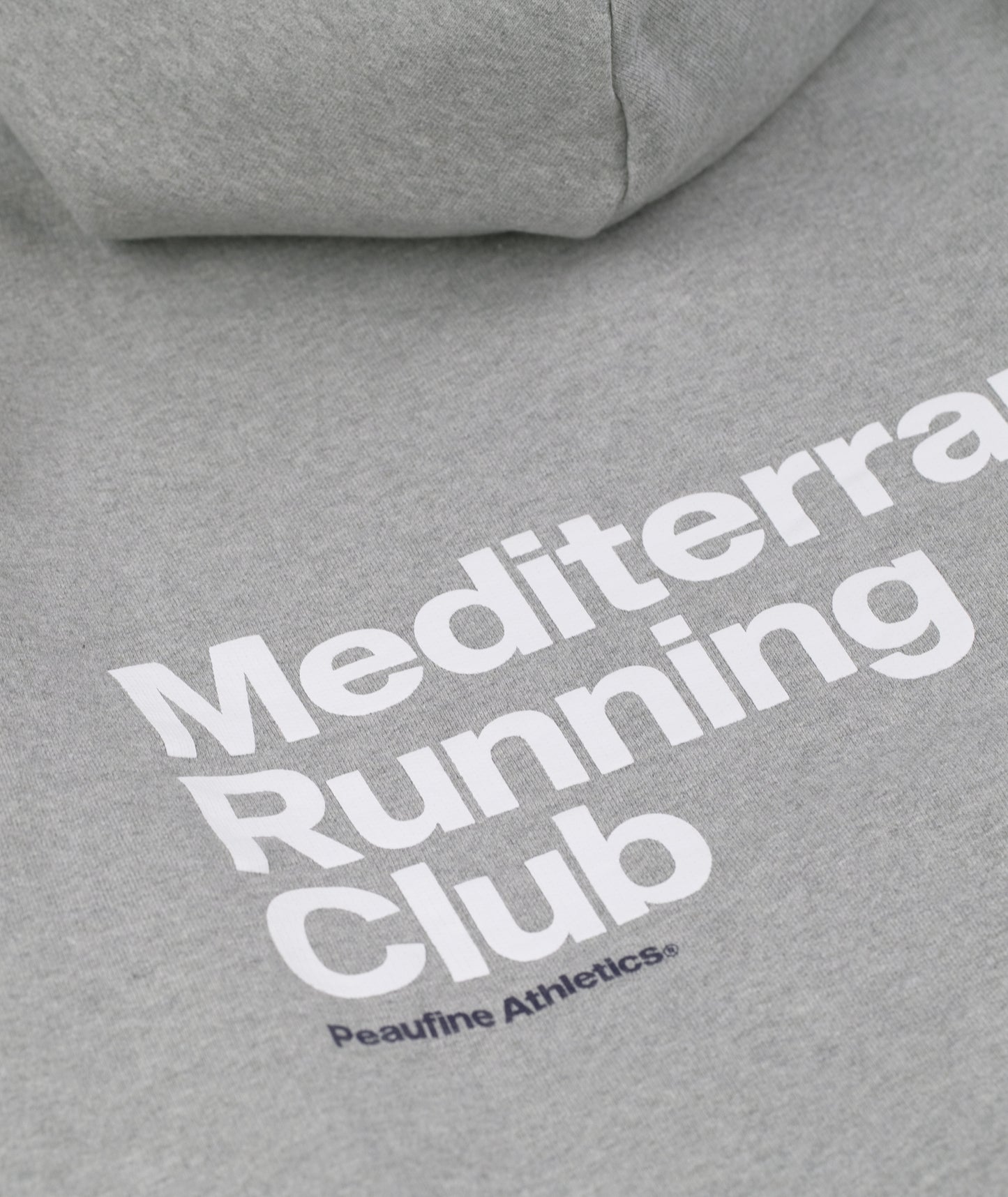 Peaufine Athletics - Heavyweight Hoodie Mediterranean Running Club - Heather grey - Sweat-shirt Hommes