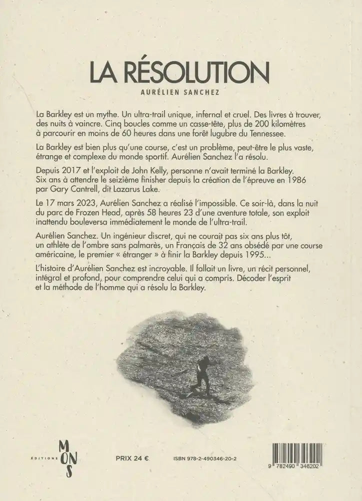 Éditions Mons - La Résolution "comment j’ai fini la Barkley" - Livre