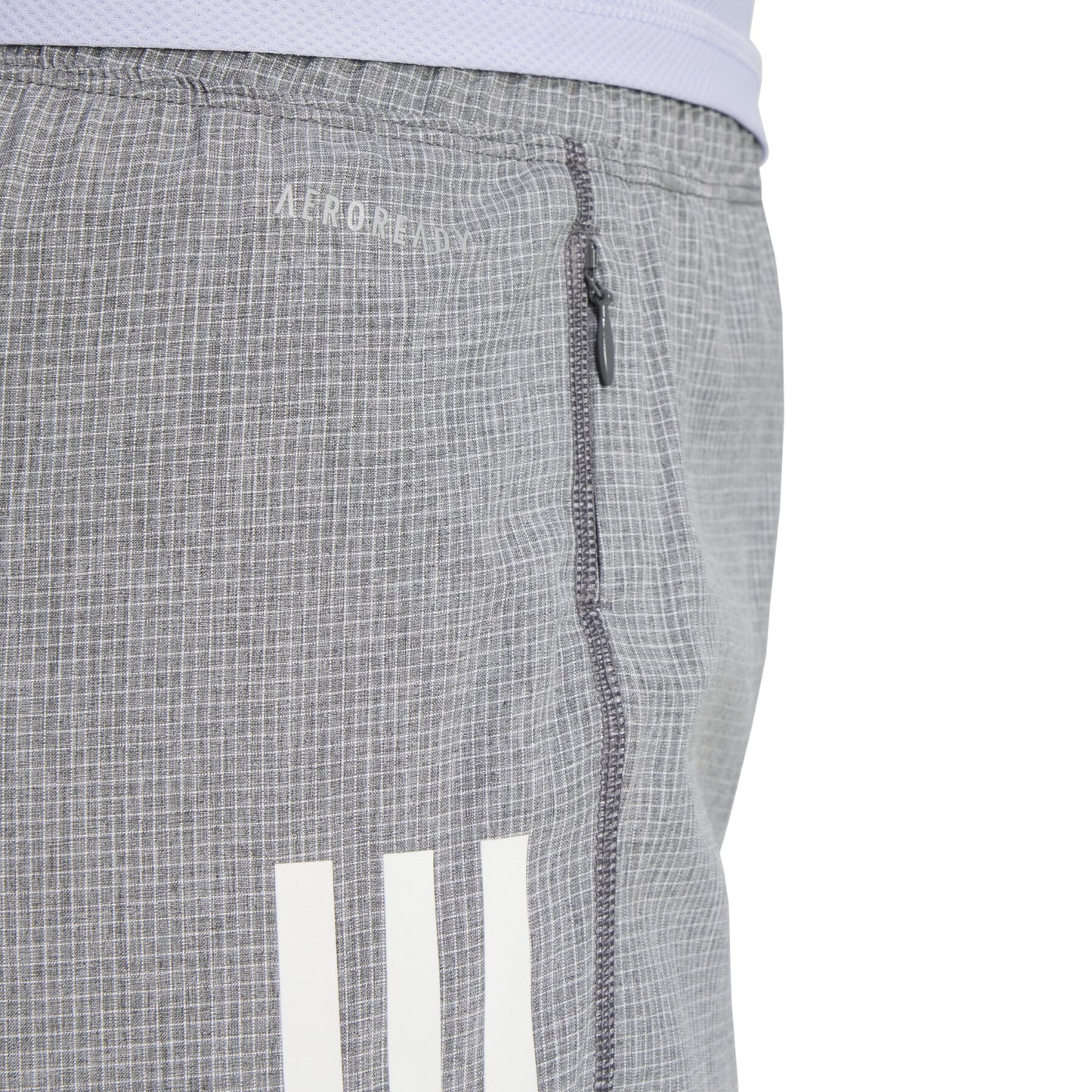 Adidas - Own The Run 4” Short - grey / white  - Short de running femmes