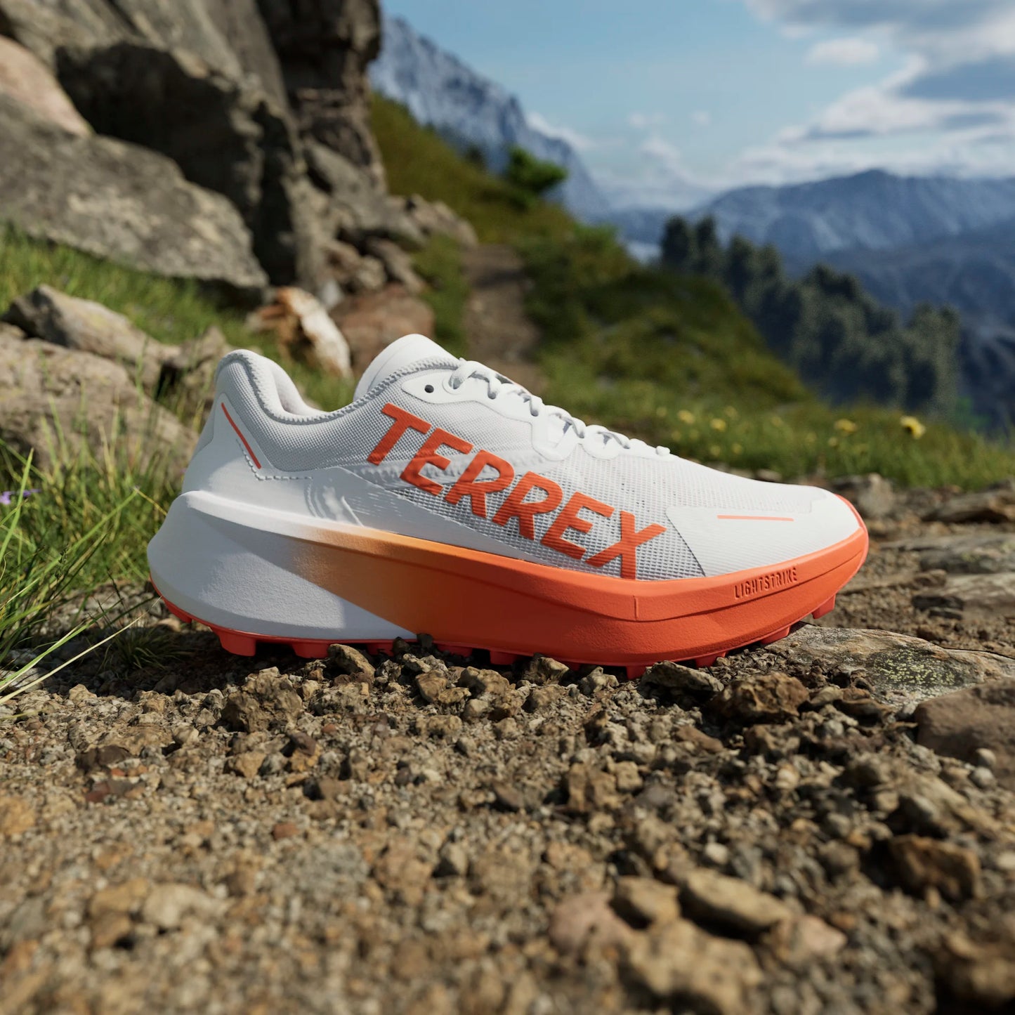 Adidas - Terrex Agravic 3 womens - Cloud White / Semi Impact Orange / Dash Grey - Chaussures trail running femmes