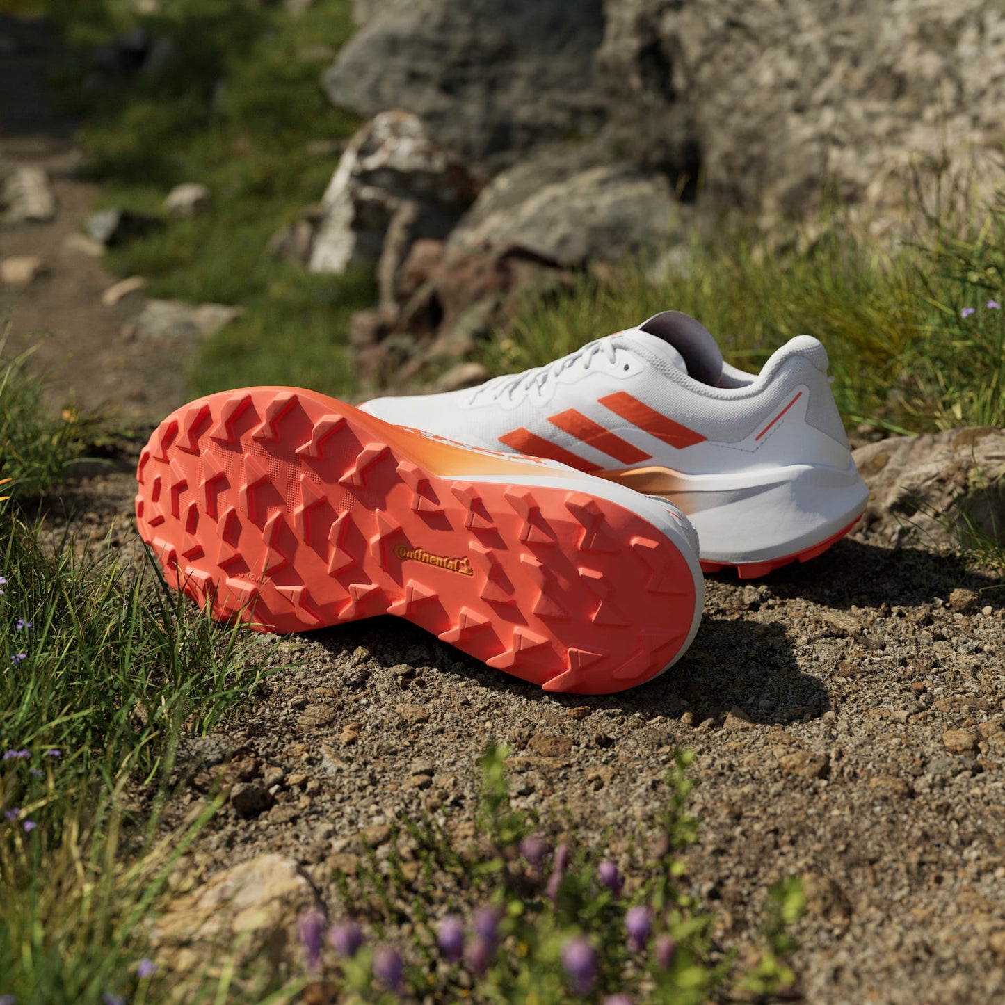 Adidas - Terrex Agravic 3 womens - Cloud White / Semi Impact Orange / Dash Grey - Chaussures trail running femmes