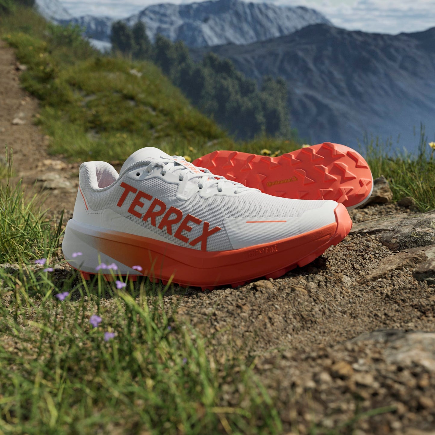 Adidas - Terrex Agravic 3 womens - Cloud White / Semi Impact Orange / Dash Grey - Chaussures trail running femmes