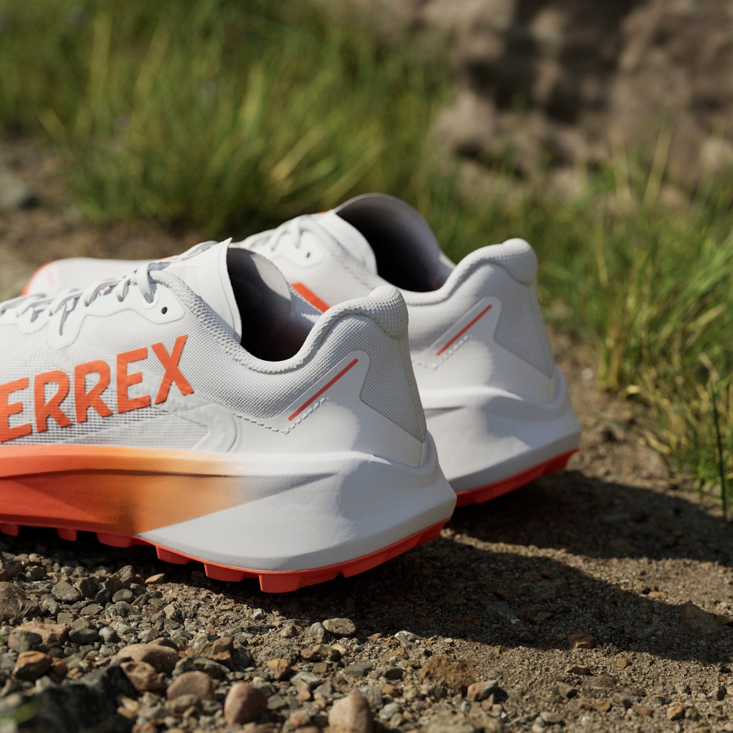 Adidas - Terrex Agravic 3 womens - Cloud White / Semi Impact Orange / Dash Grey - Chaussures trail running femmes