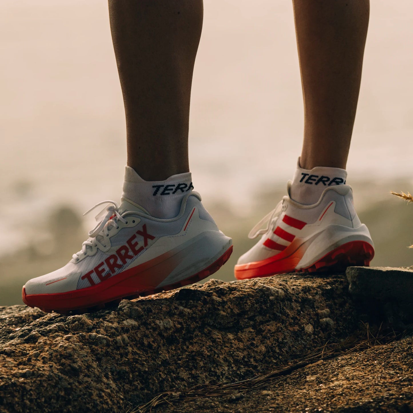 Adidas - Terrex Agravic 3 womens - Cloud White / Semi Impact Orange / Dash Grey - Chaussures trail running femmes