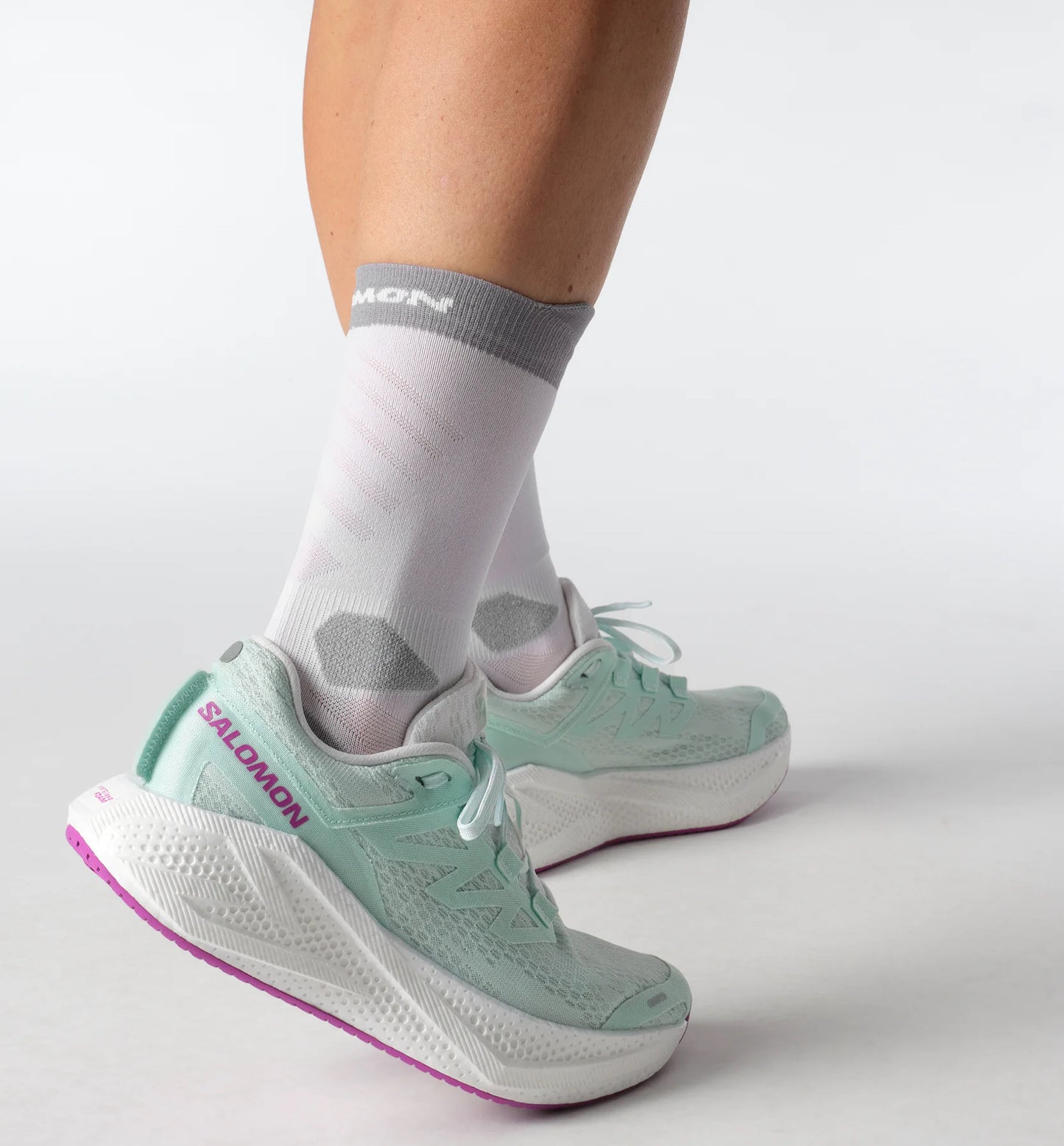 Salomon - Aero Glide 3 - Bay / White / Willowherb - Chaussures running femmes