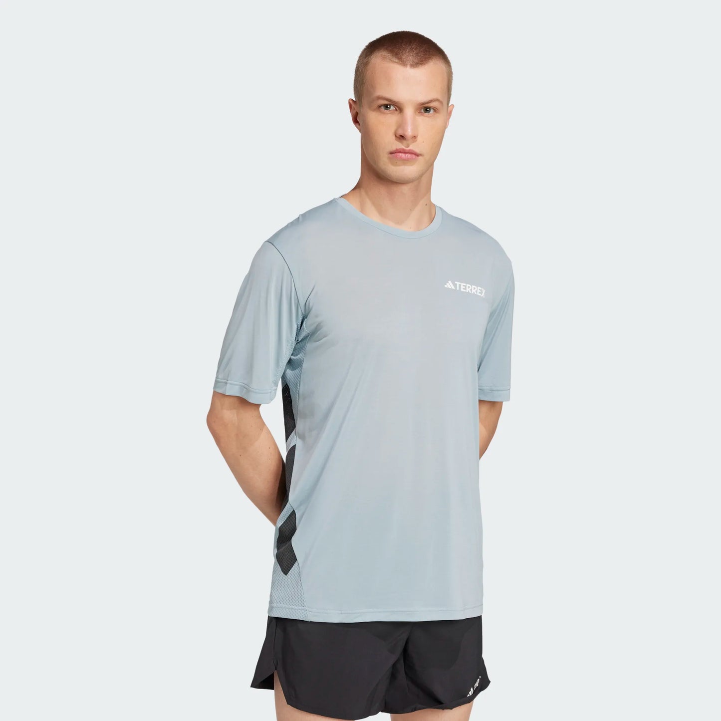Adidas - Xperior Tee - magic grey - teeshirt running hommes