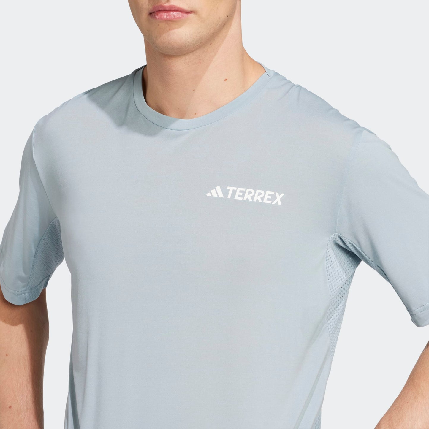 Adidas - Xperior Tee - magic grey - teeshirt running hommes