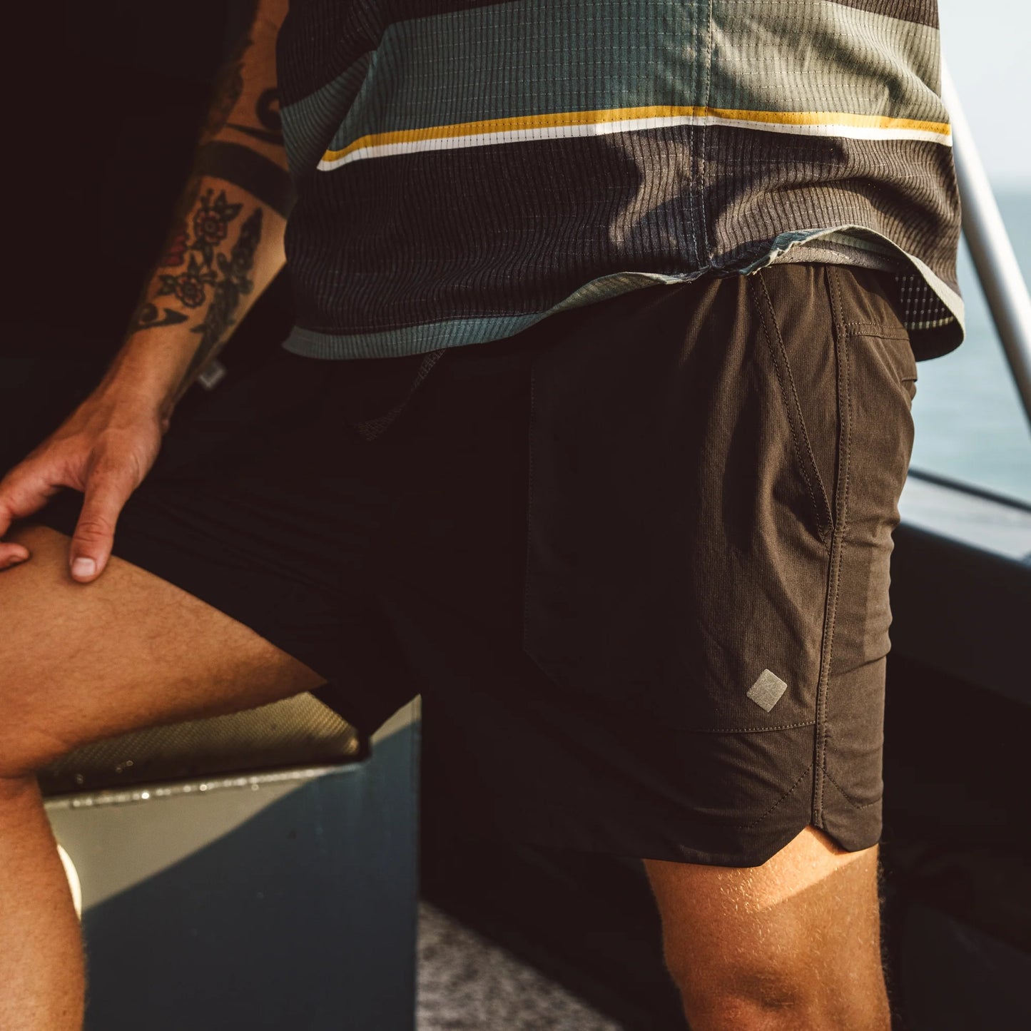 Roark - Happy Camper Shorts 16" - black - Short Hommes