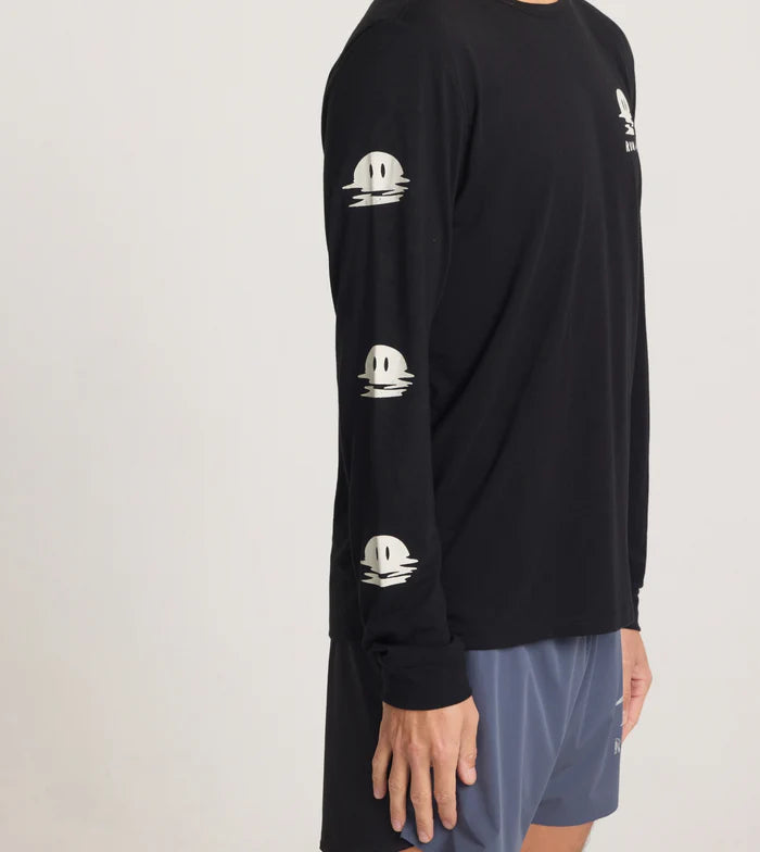 Roark Run Amok - Mathis Core LS Running Tee - black 2.0 - teeshirt running hommes