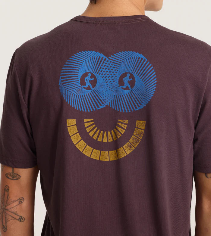 Roark Run Amok - Mathis Core Running Tee - purple ash - teeshirt running hommes