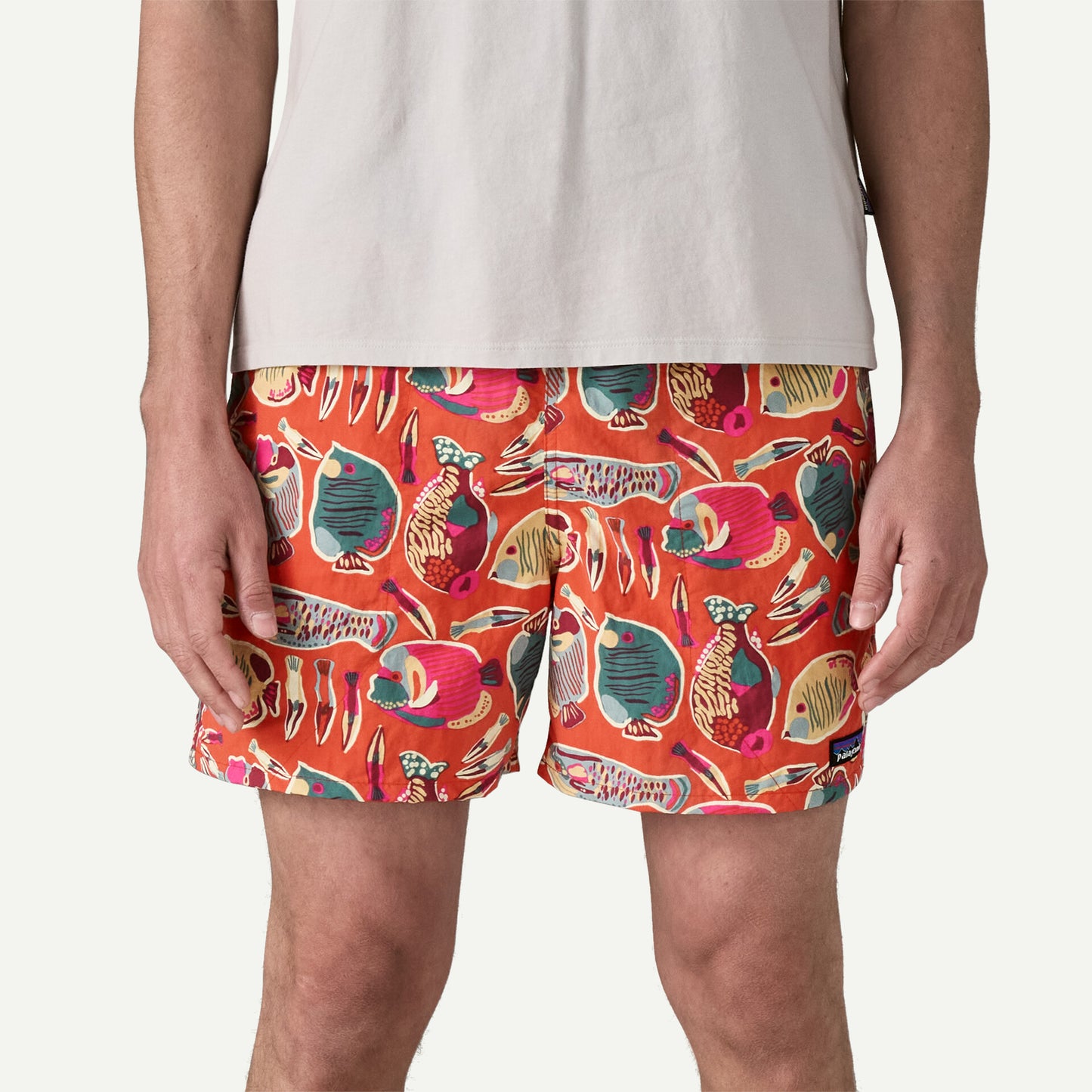 Patagonia - Men's Baggies™ Shorts - 5" - Wrasse / Pollinator Orange - short/maillot de bain hommes