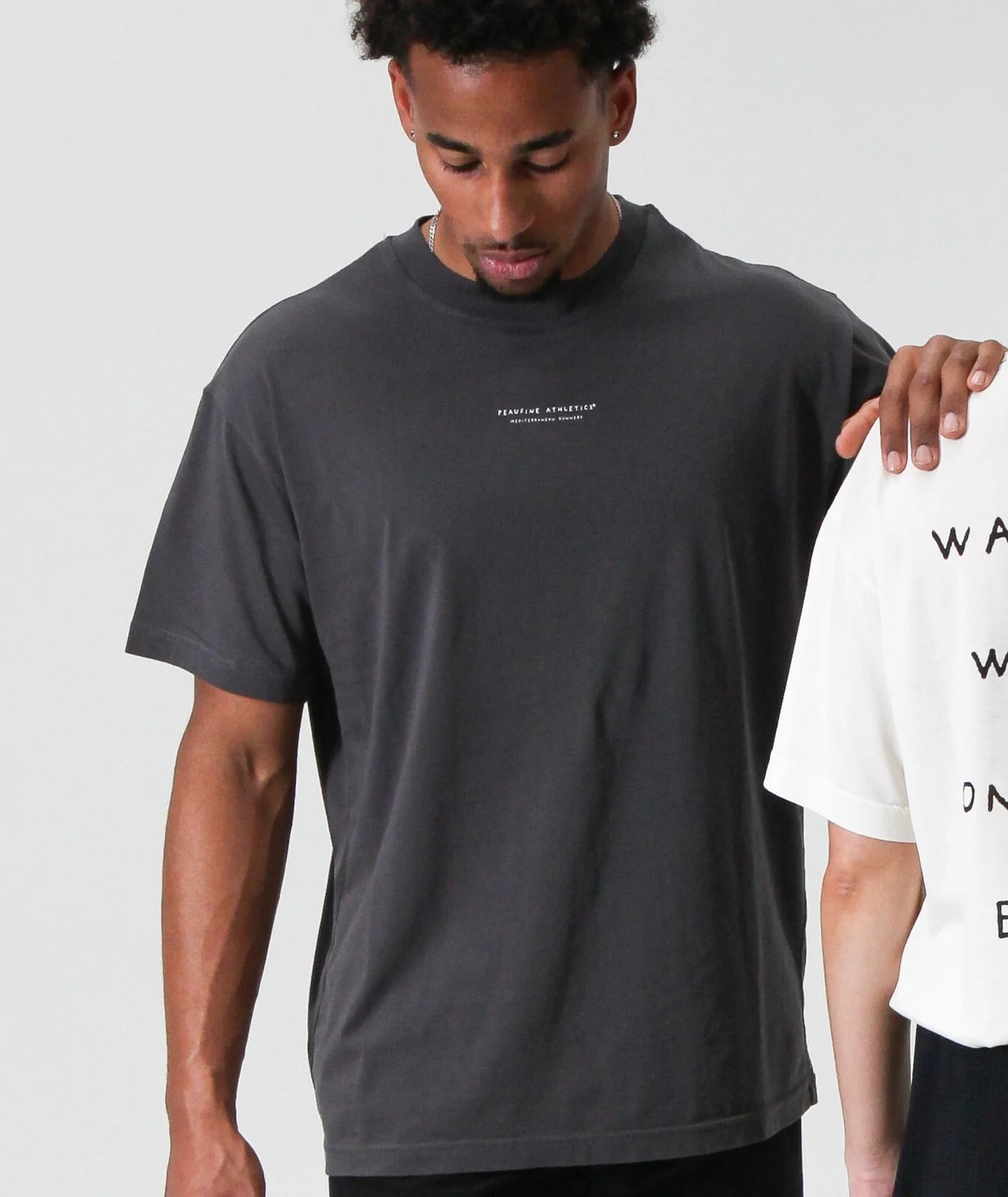 Peaufine Athletics - Wood T-shirt™ Wanna Run - anthracite - Teeshirt Running Hommes