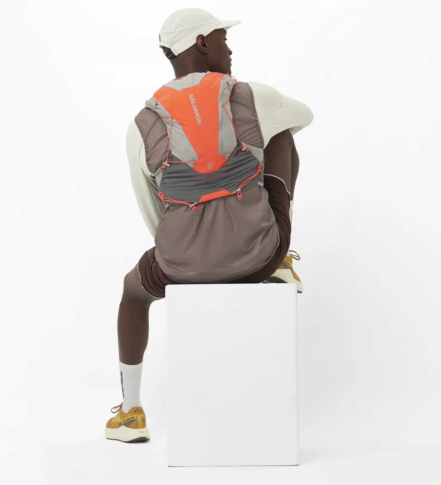 Salomon - Aero Glide 3 GRVL - Spicy Mustard / Vanilla Ice / Deep Lichen Green - Chaussures running hommes