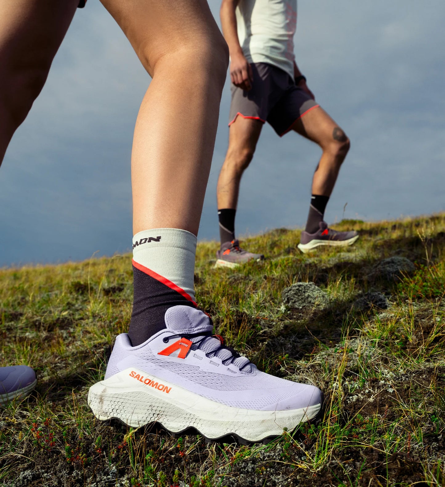 Salomon - Ultra Glide 3 - Cosmic Sky / Icicle / Neon Flame - Chaussures trail running femmes