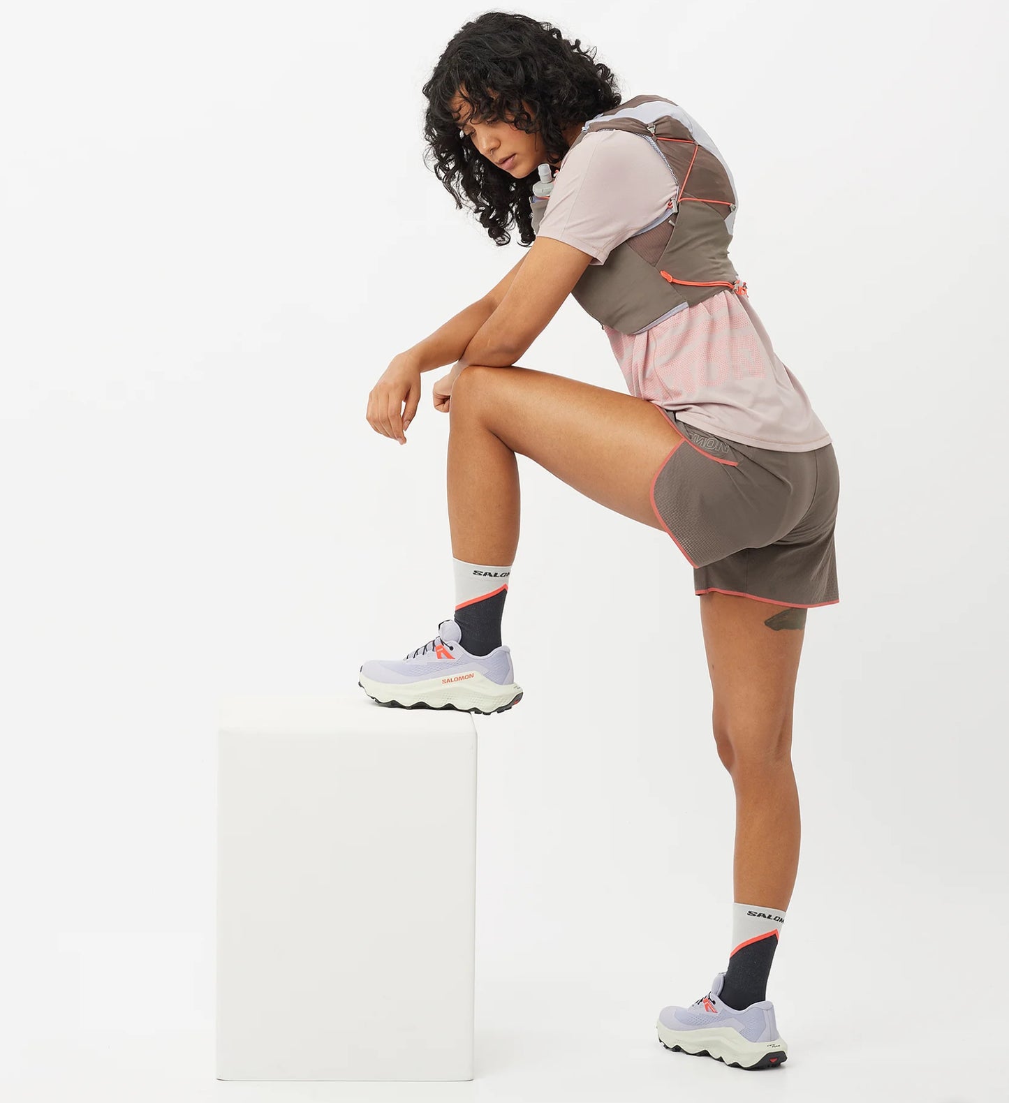 Salomon - Ultra Glide 3 - Cosmic Sky / Icicle / Neon Flame - Chaussures trail running femmes