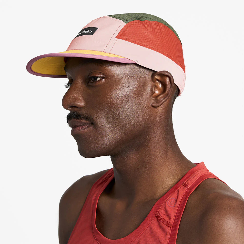 Ciele Athletics - GOCap Field - Iconic Bar - Peachskin/Seaweed - casquette running unisexe