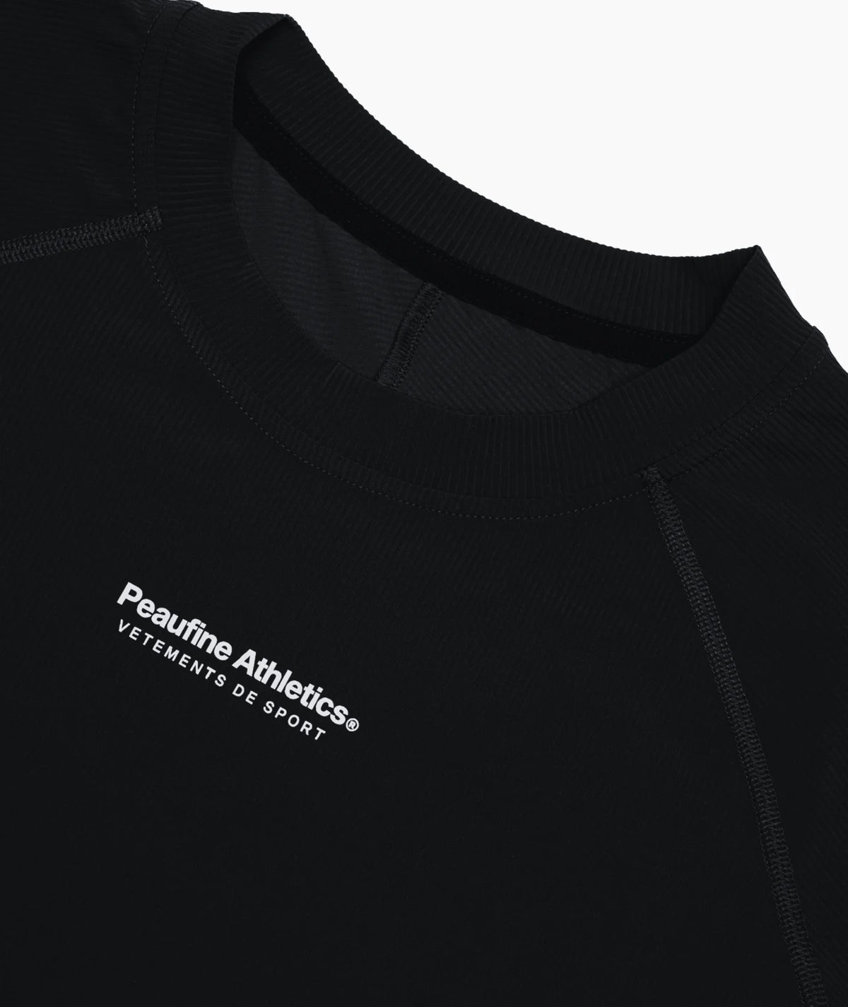 Peaufine Athletics - Rib Tech Longsleeve Tee - black - Teeshirt Running Hommes