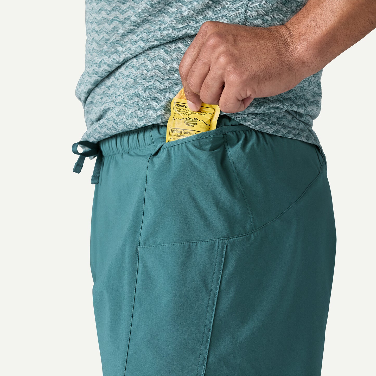 Patagonia - Strider Pro Shorts - 5" - wild Botanist / Thermal Blue - Short running hommes