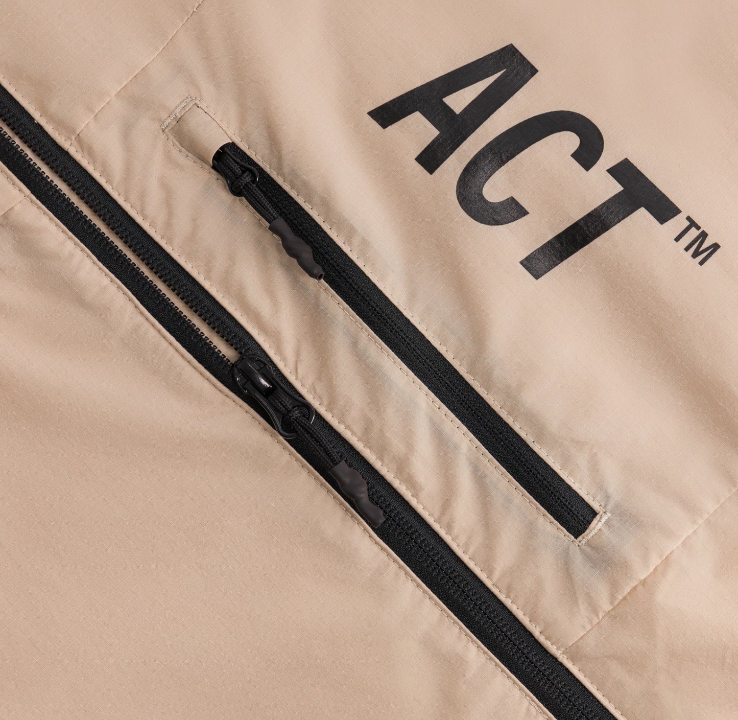 Act Running - BioRip Coupe-vent - beige - veste running hommes