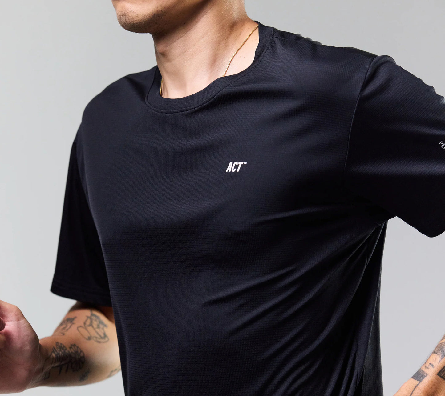 Act Running - BioPerf Tee - noir - teeshirt running hommes