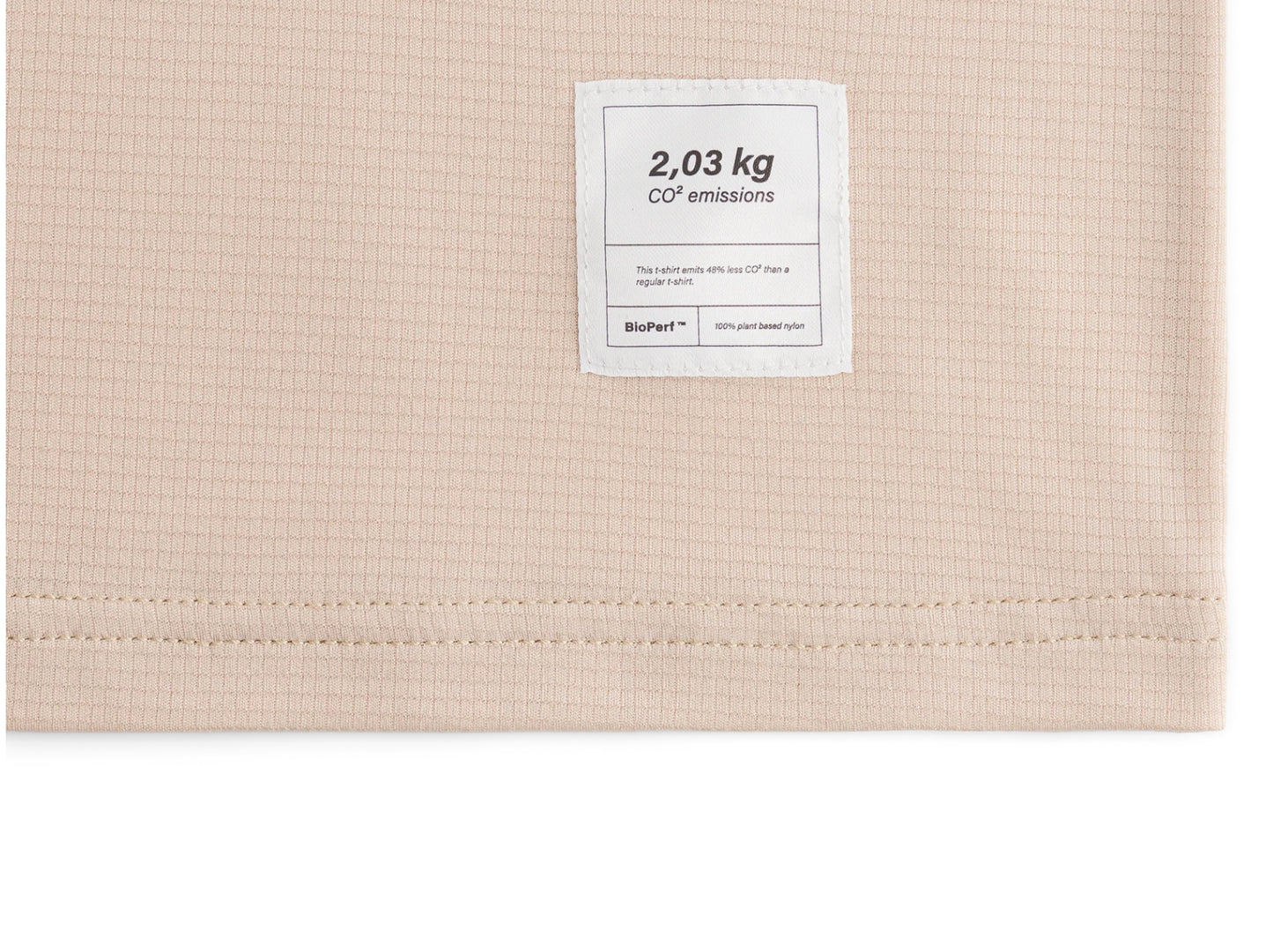 Act Running - BioPerf Tee - beige - teeshirt running hommes