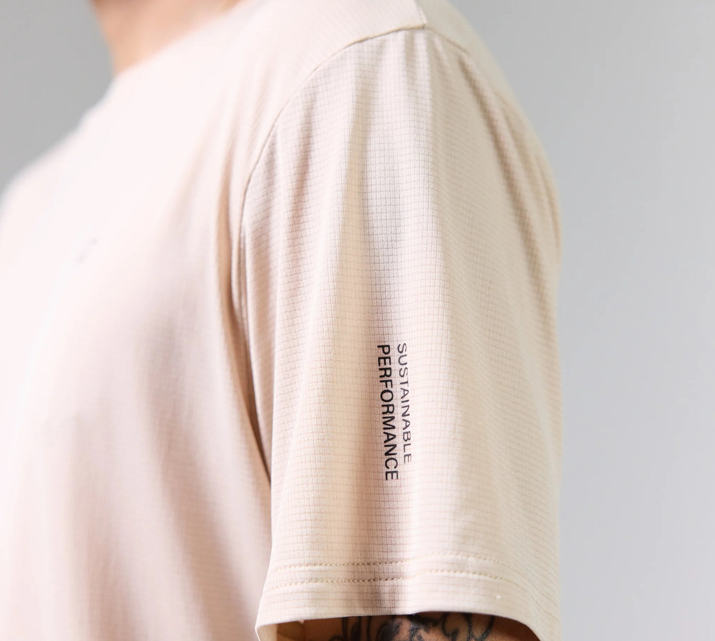 Act Running - BioPerf Tee - beige - teeshirt running hommes