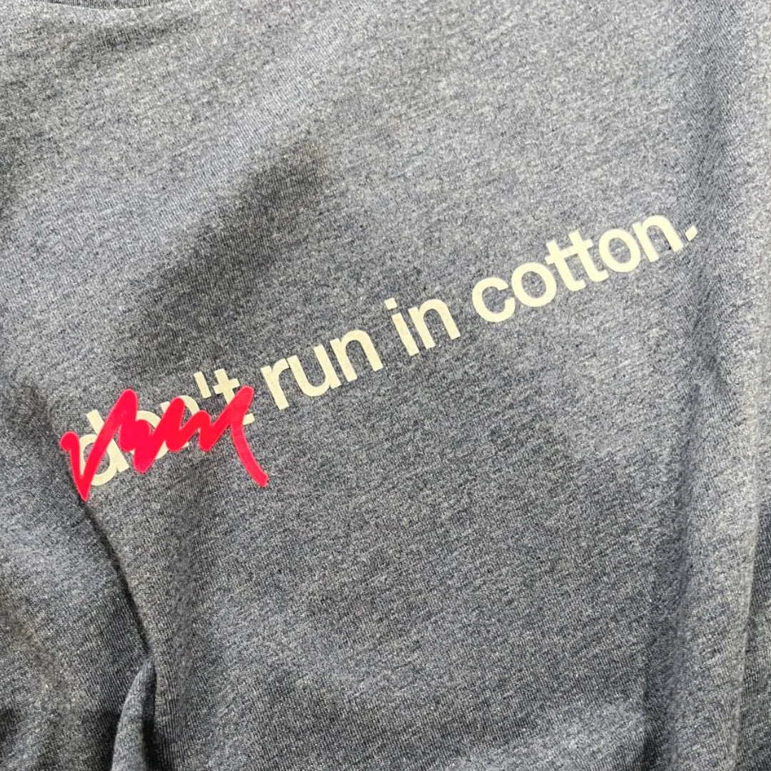 4T2 - Don’t Run In Cotton Tee - heather blue - Teeshirt hommes