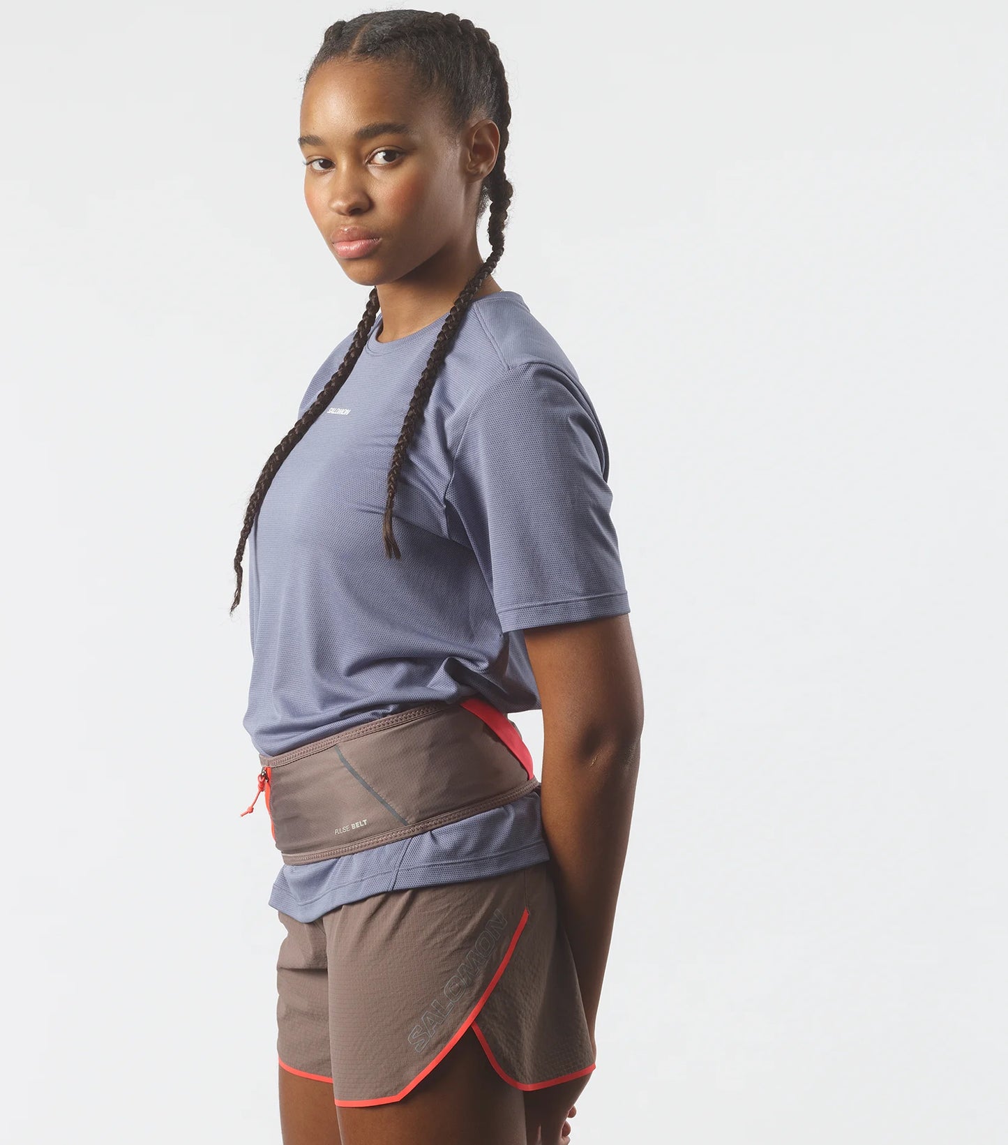 Salomon - Pulse Belt - iron / neon flame - ceinture trail running unisexe