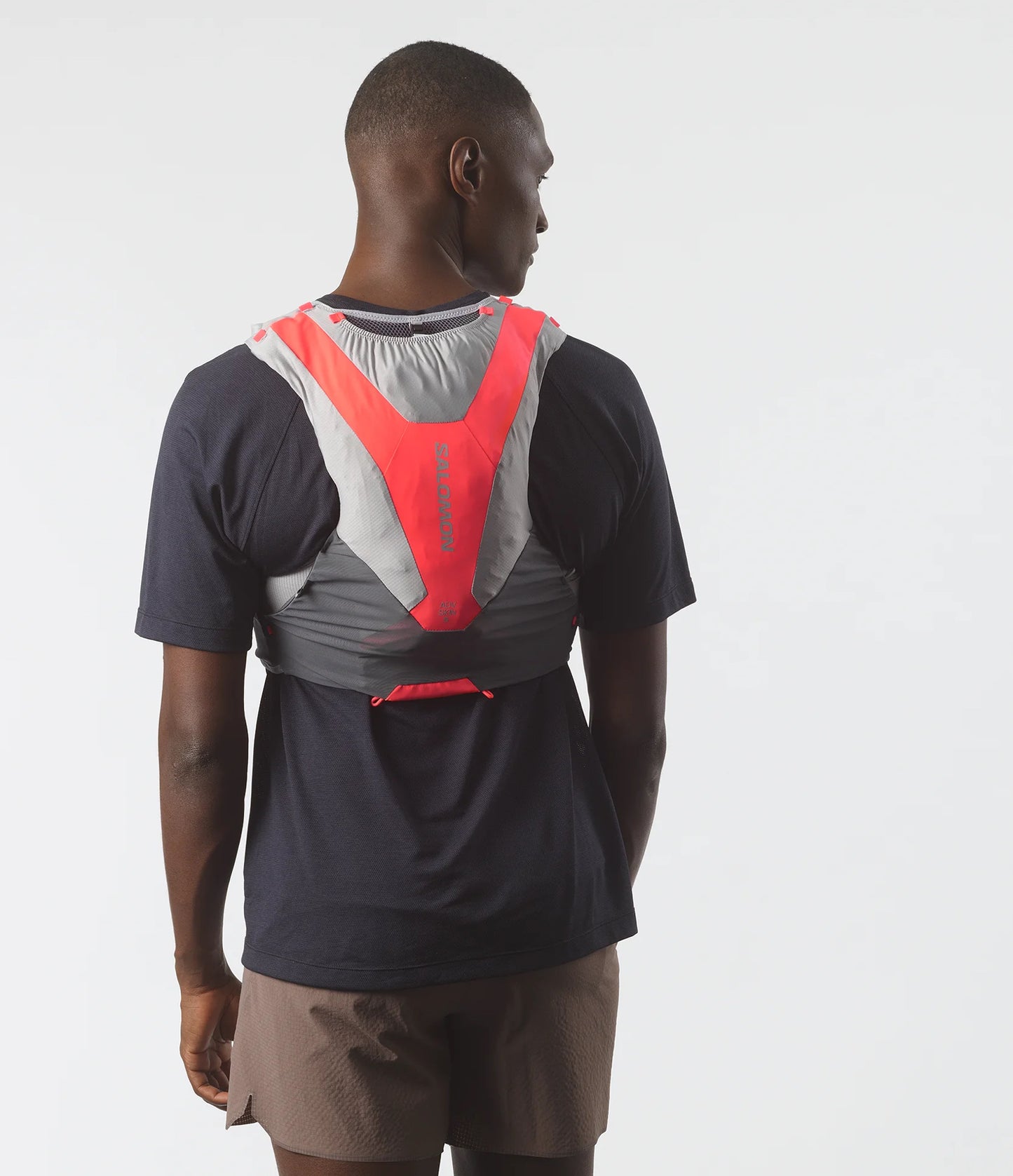 Salomon - ADV Skin 5 - castelrock / alloy / neon flame - gilet d’hydratation unisexe