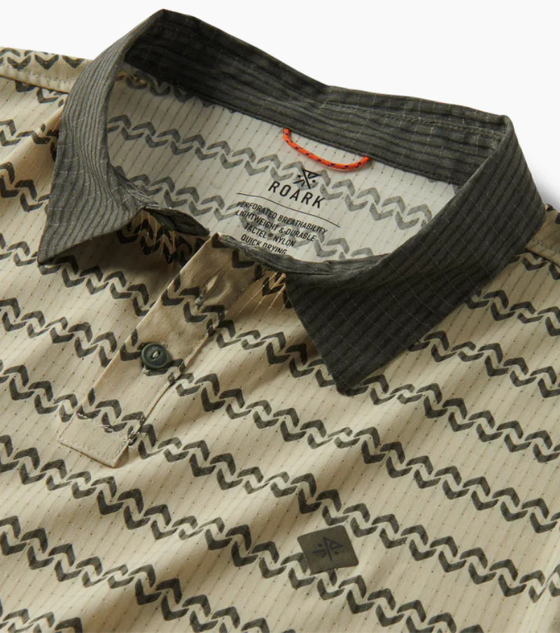 Roark Run Amok - Bless Up Breathable Polo Shirt - sand - polo running hommes