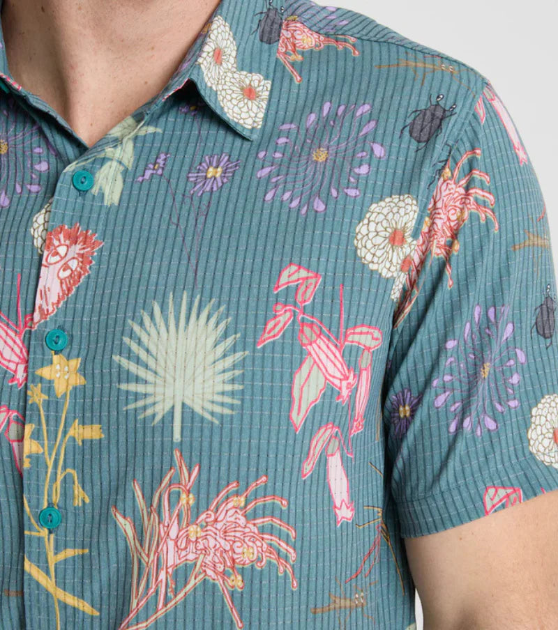 Roark Run Amok - Bless Up Breathable Stretch Shirt - deep sea - chemise running hommes