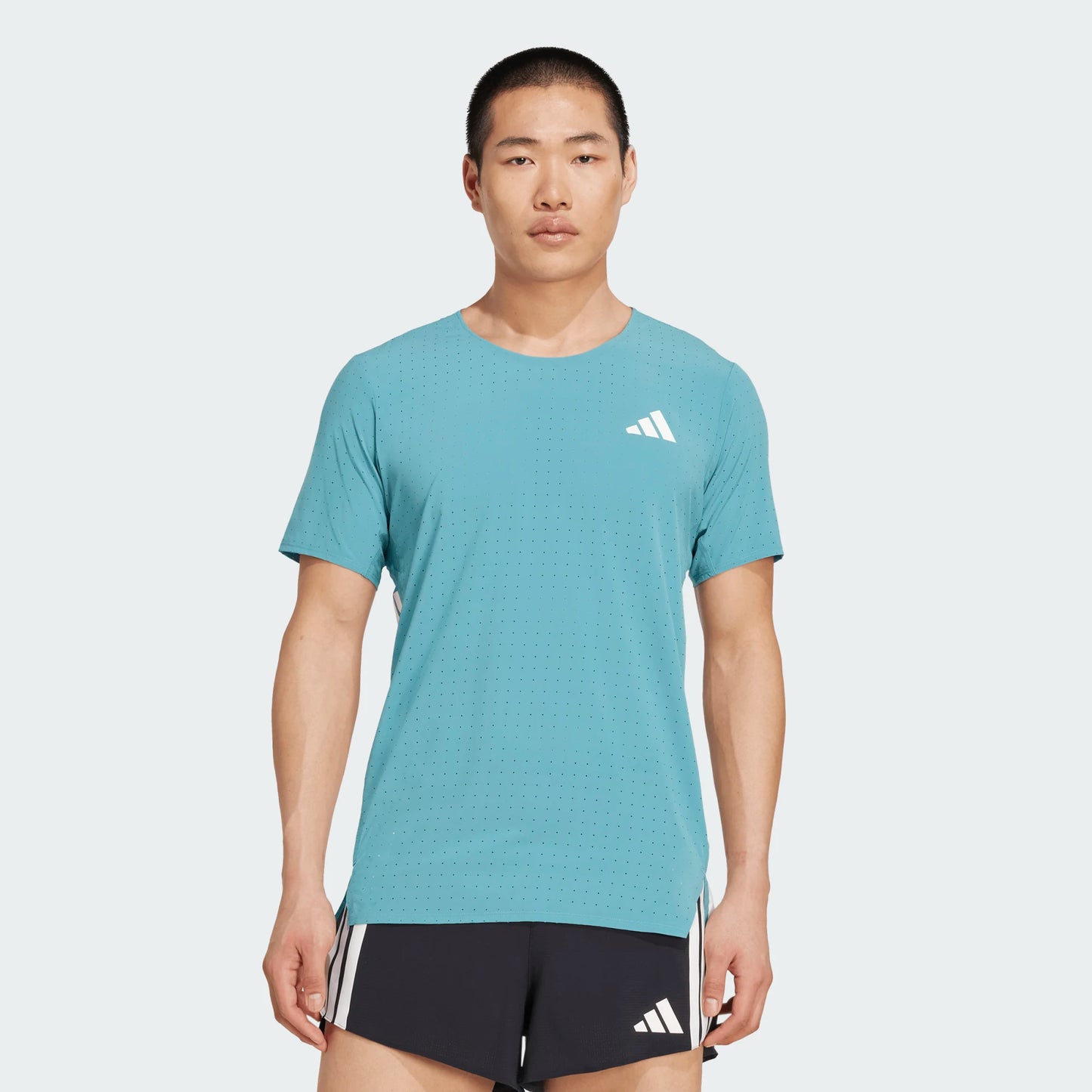 Adidas - Adizero Tee - powder teal - Teeshirt running hommes