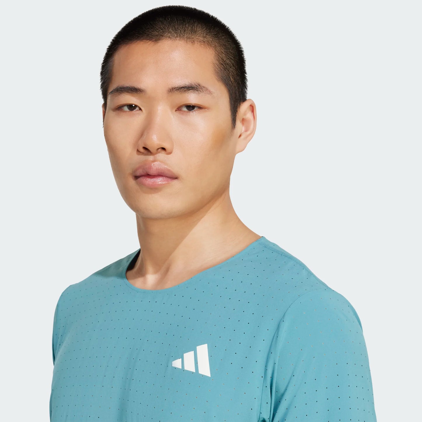Adidas - Adizero Tee - powder teal - Teeshirt running hommes