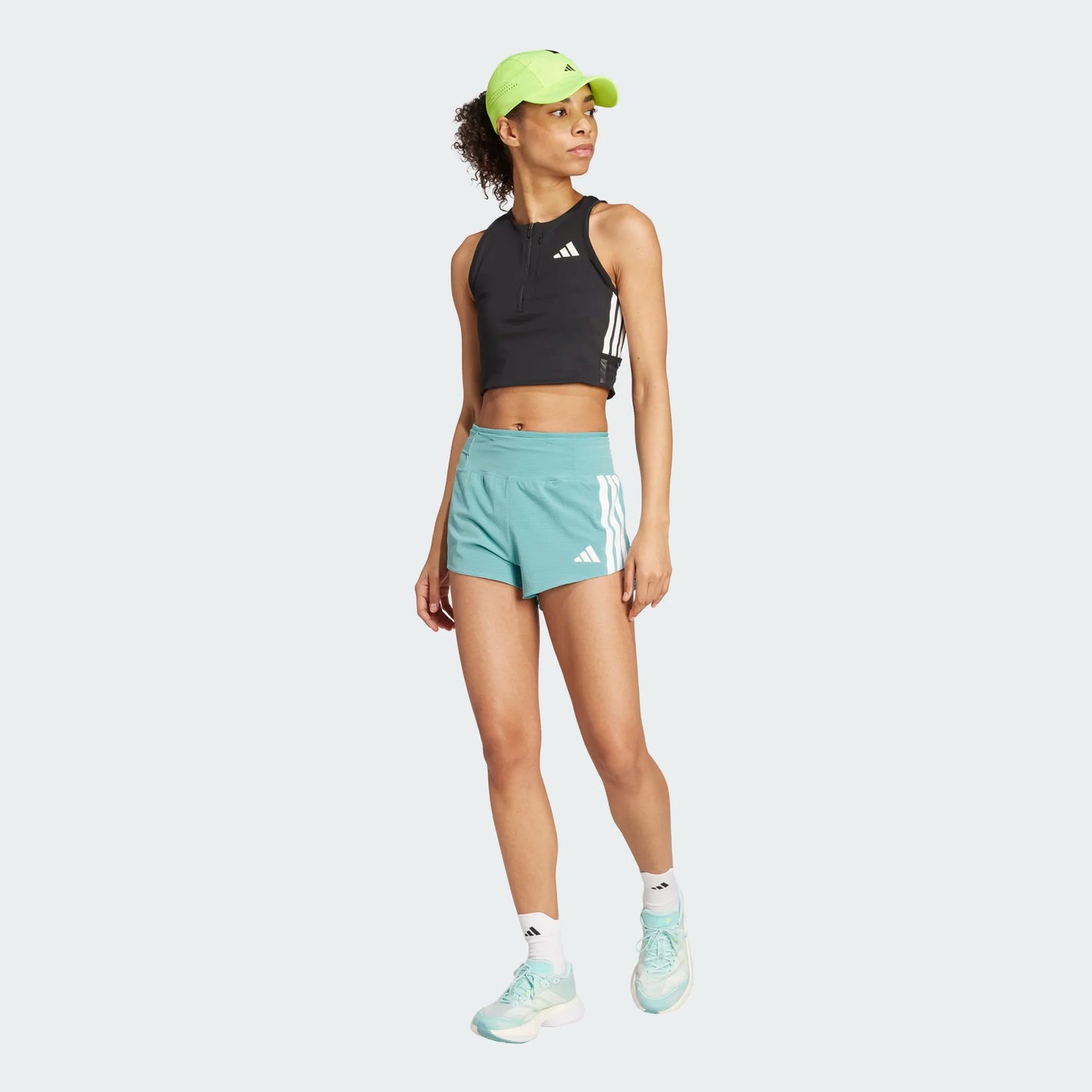 Adidas - Adizero Gel Short W - powder teal - Short running femmes