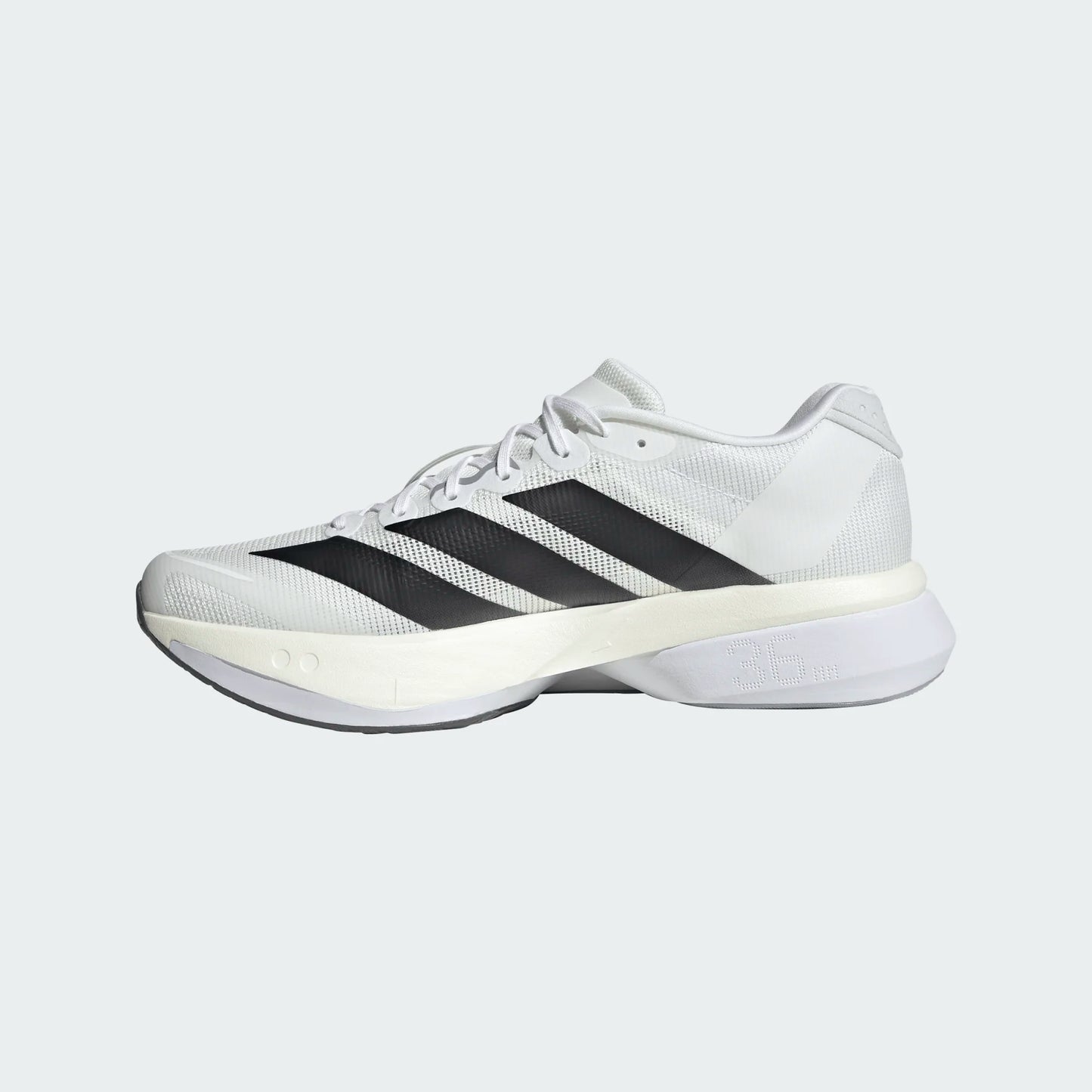 Adidas - Adizero Boston 13 - white / black - Chaussures running hommes