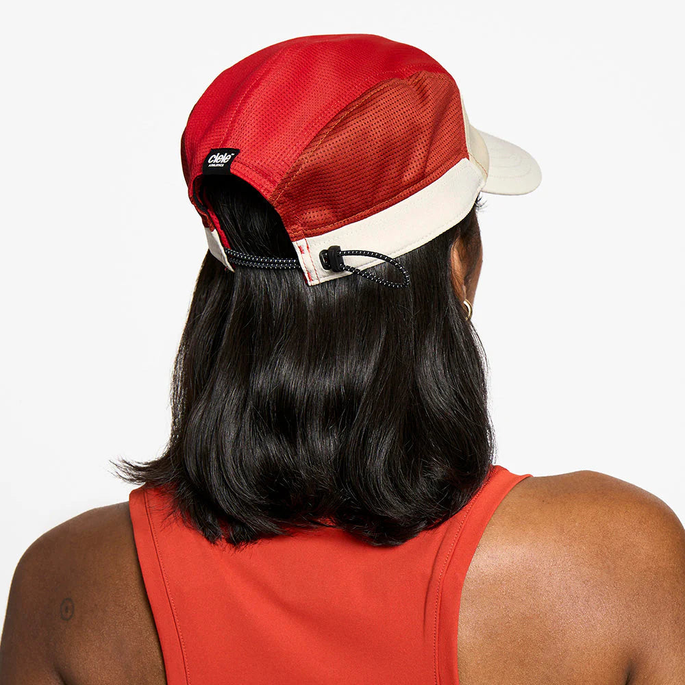 Ciele Athletics - FSTCap SC - Field - Iconic SL - safari / red - casquette running unisexe