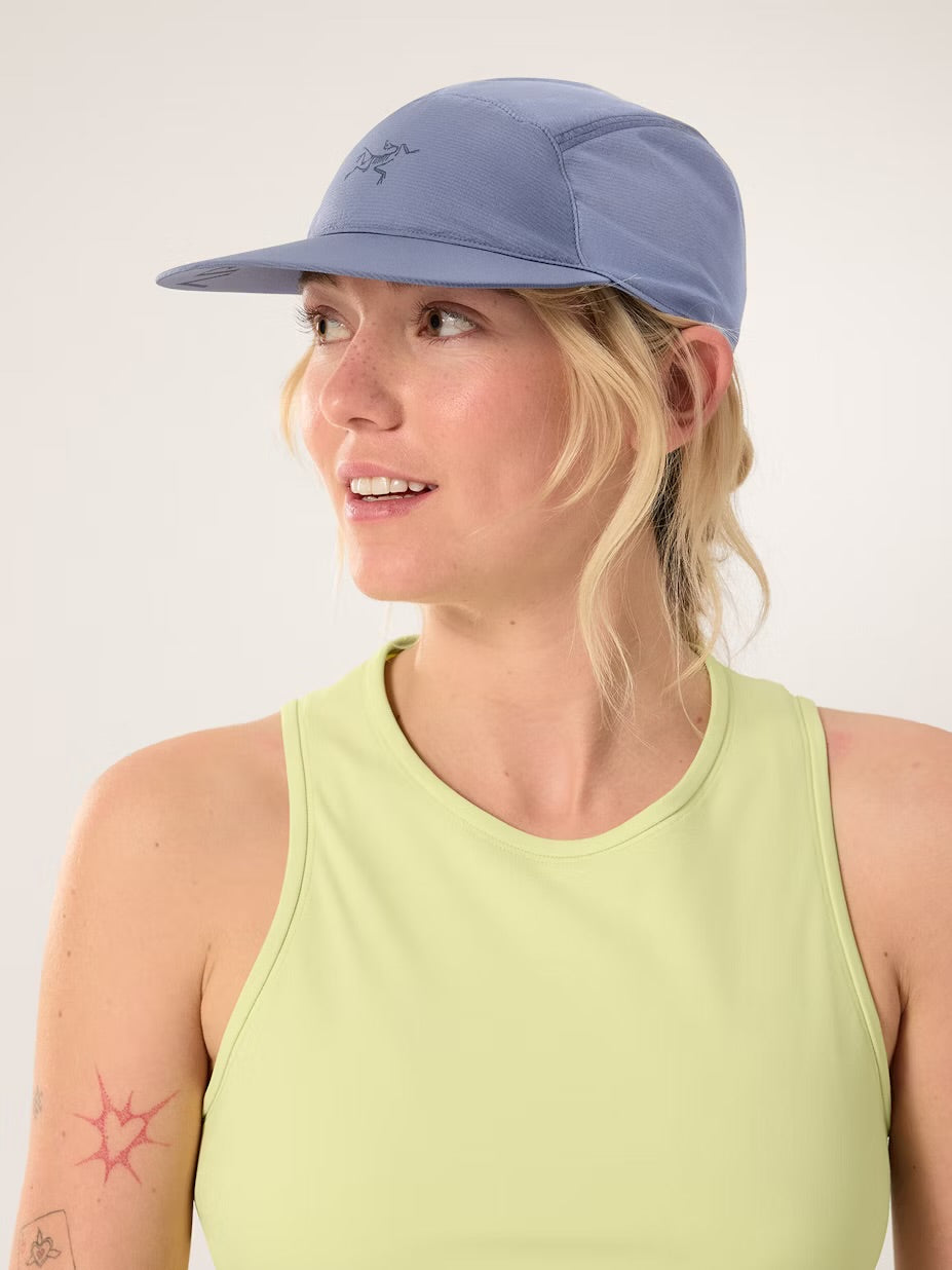 Arc’teryx - Aerios 5 Panel Hat - stratus / black saph - casquette running unisexe