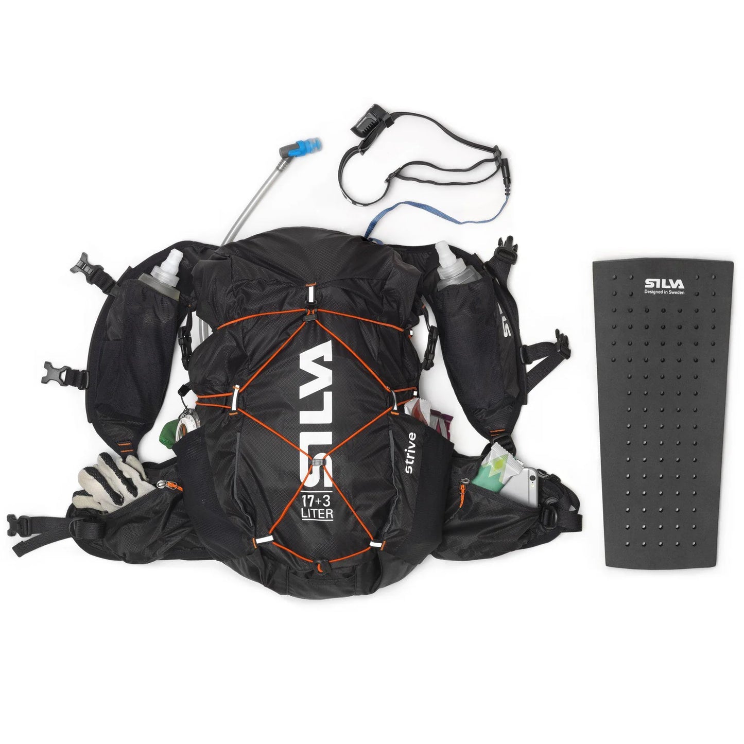 Silva - Strive Mountain Pack 17 + 3 - black - Gilet / sac d’hydratation running