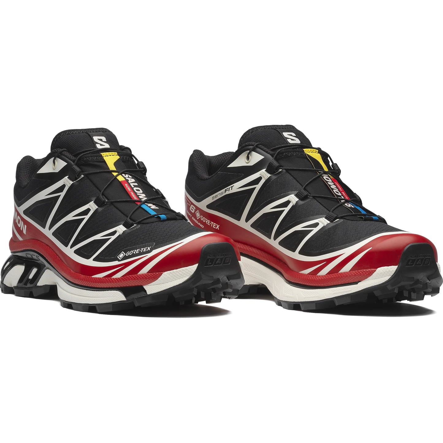 Salomon - XT-6 Gore-Tex - Black / Flame Scarlet / Vanilla Ice - chaussures unisexe