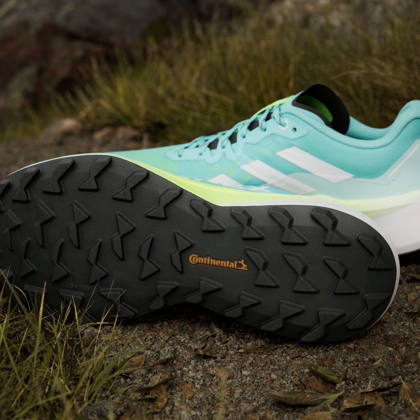 Adidas - Terrex Agravic 3 - Flash Aqua / Cloud White / Lucid Lemon - Chaussures trail running hommes