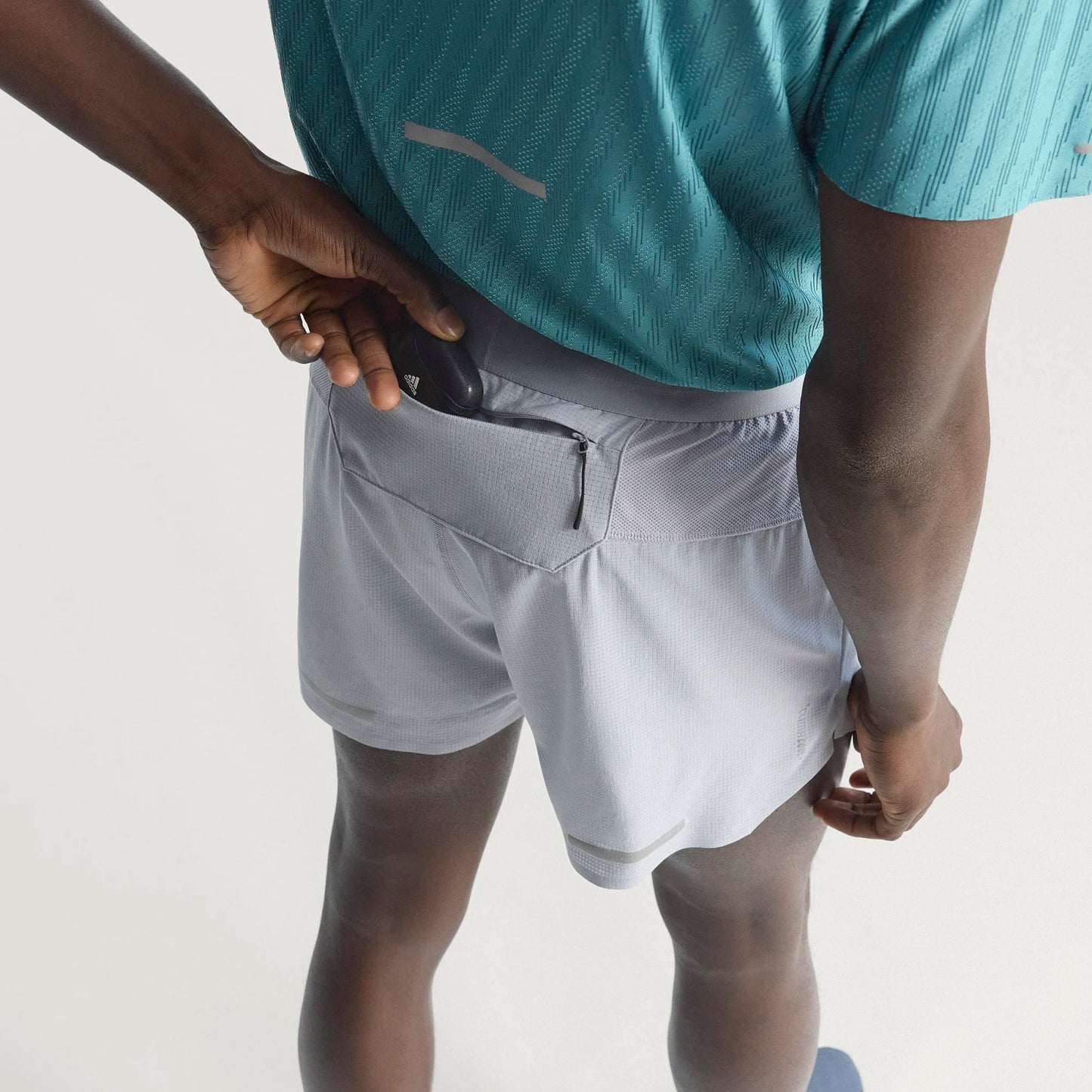 Adidas - ADI365 Short - halo silver - Short running hommes