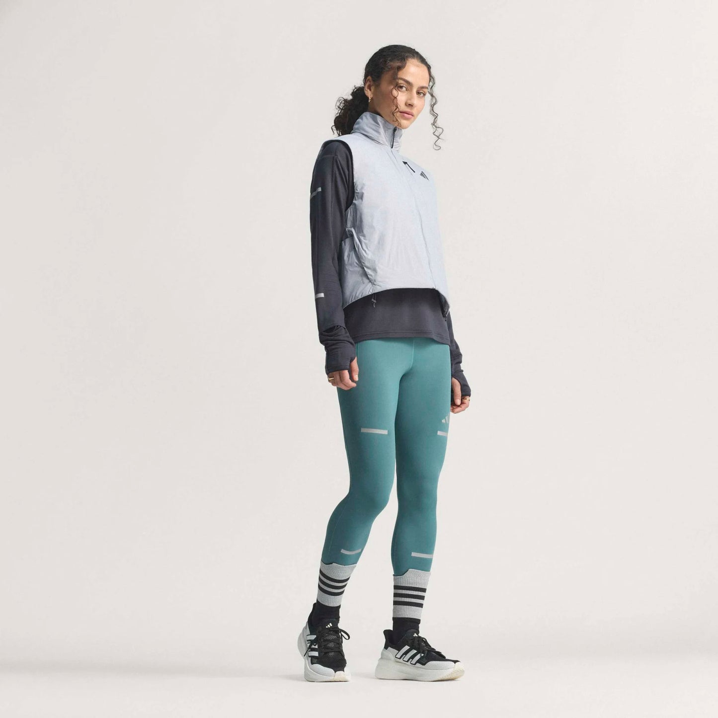 Adidas - ADI365 Vest W - halo silver - Veste running sans manches femmes