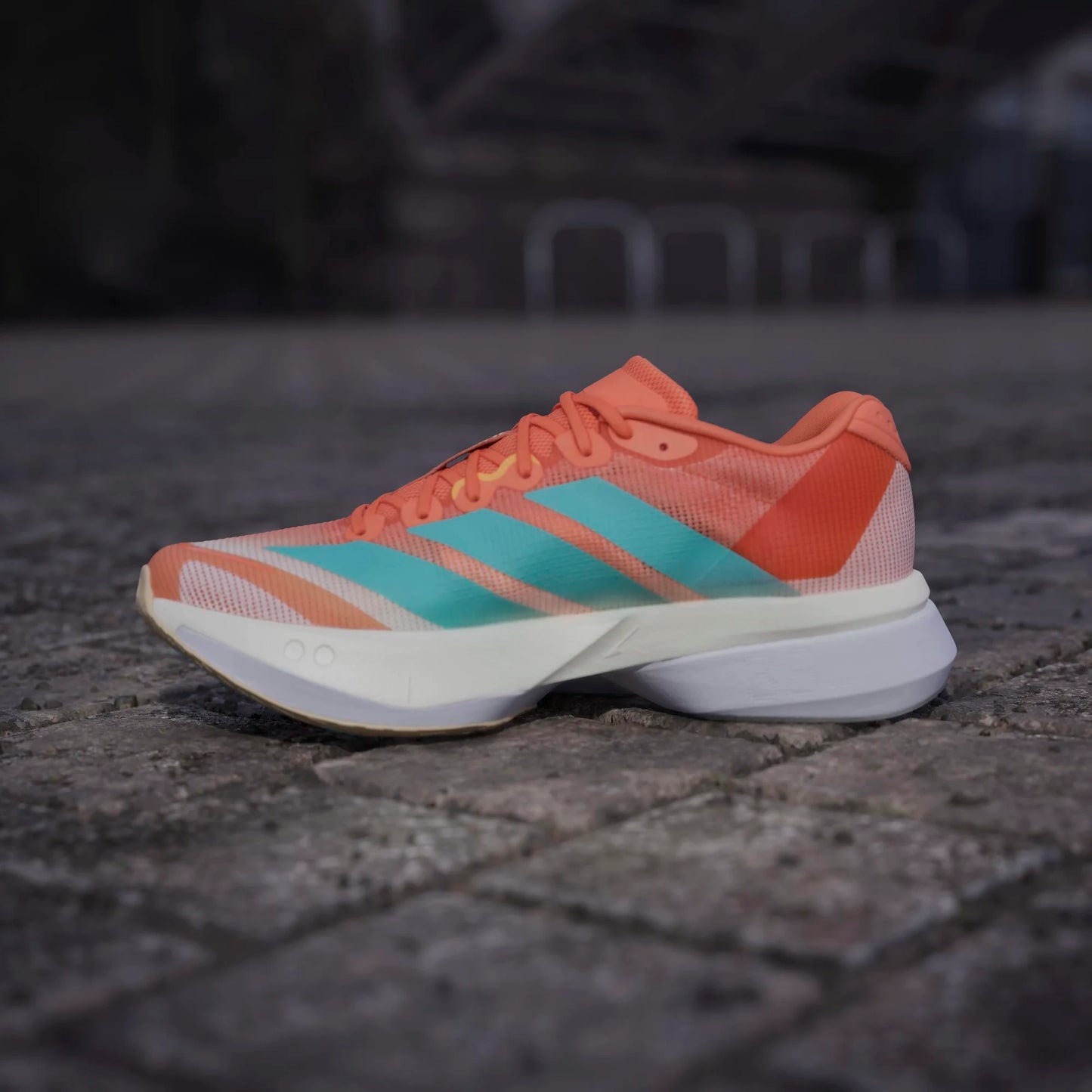 Adidas - Adizero Boston 13 - Semi Coral / Flash Aqua / Flash Orange - Chaussures running femmes