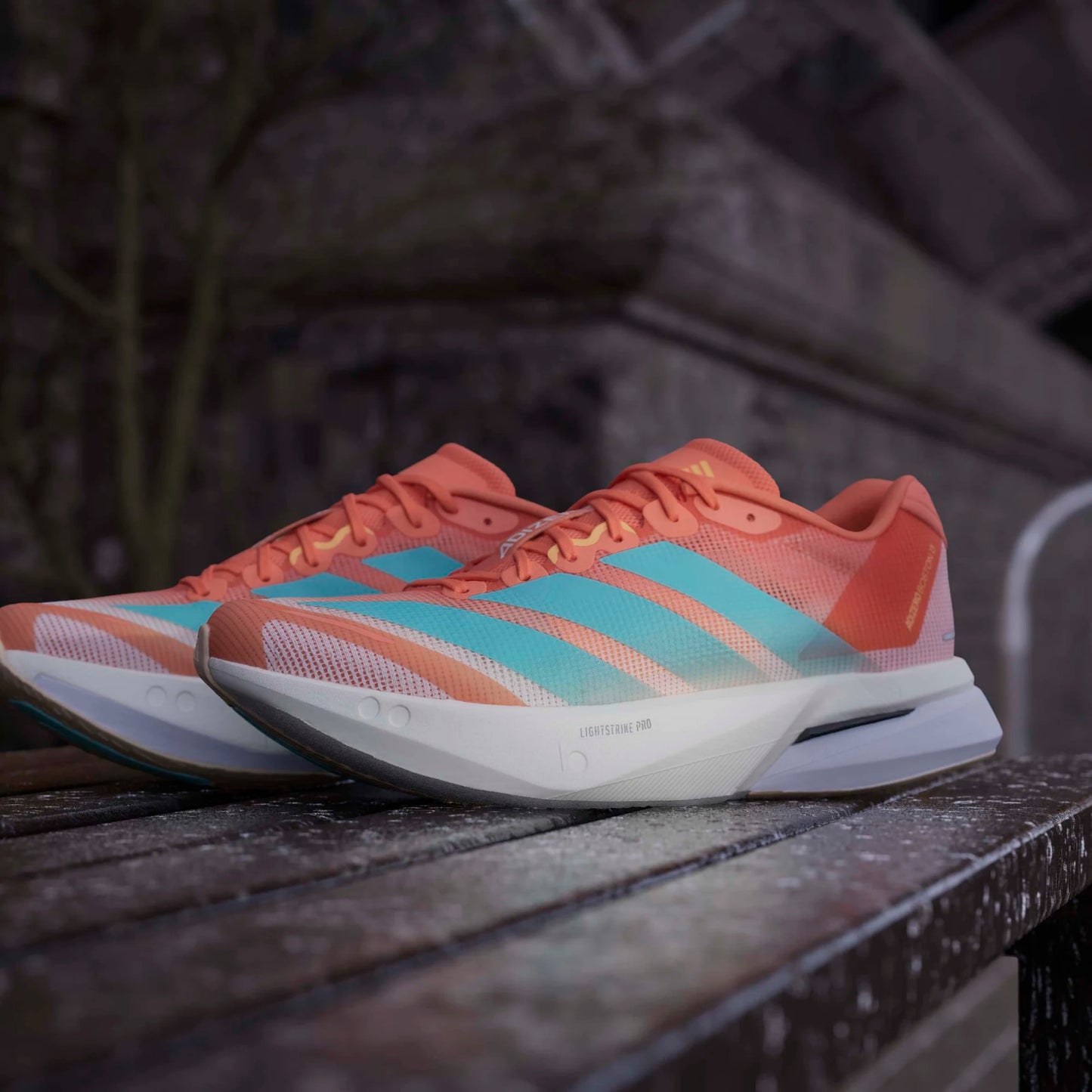 Adidas - Adizero Boston 13 - Semi Coral / Flash Aqua / Flash Orange - Chaussures running femmes