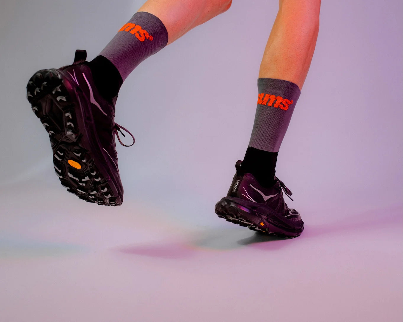 Sums Club - All Seasons Socks - black / grey - Chaussettes Running unisexe
