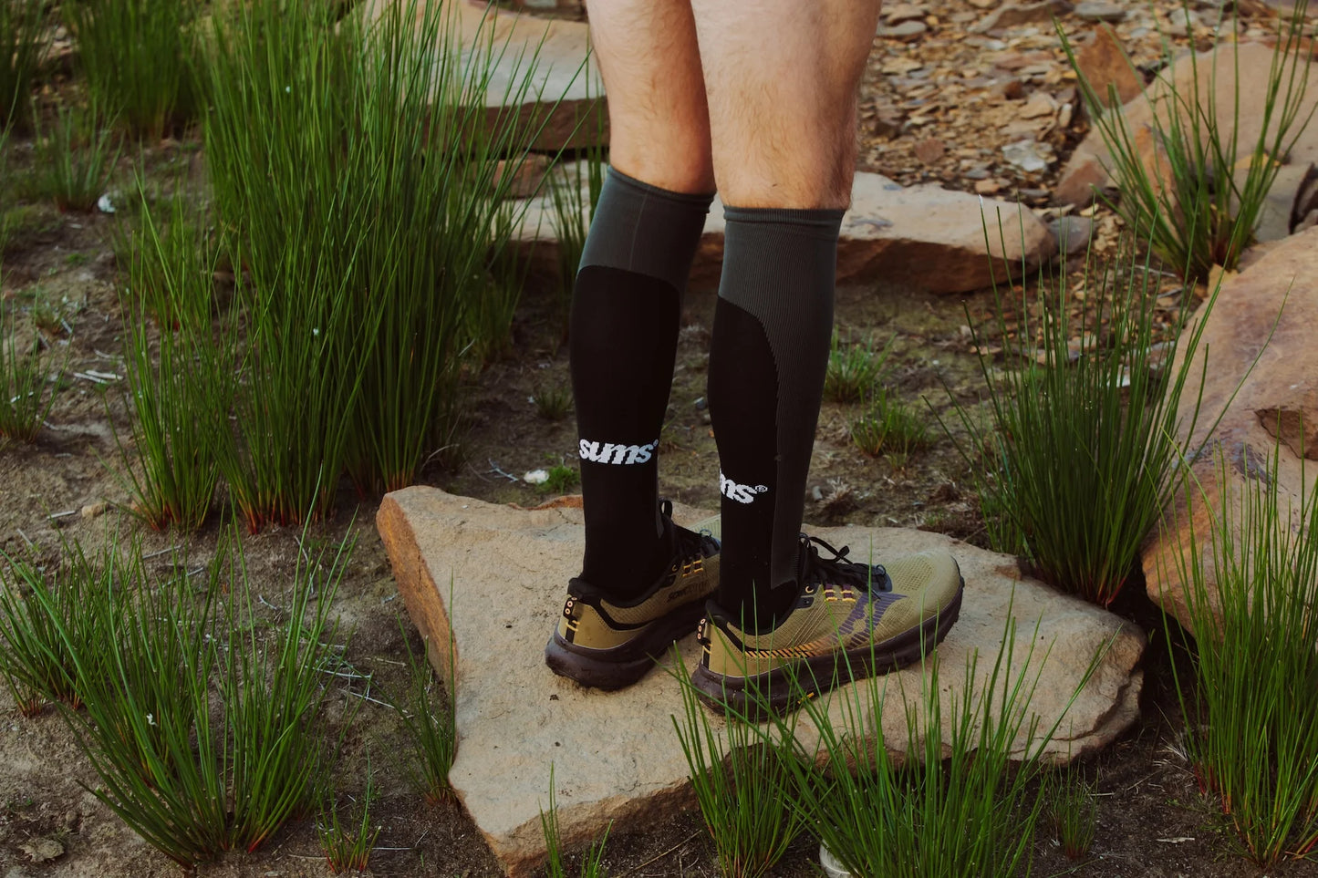 Sums Club - Long Compression Socks - black - Chaussettes Running unisexe
